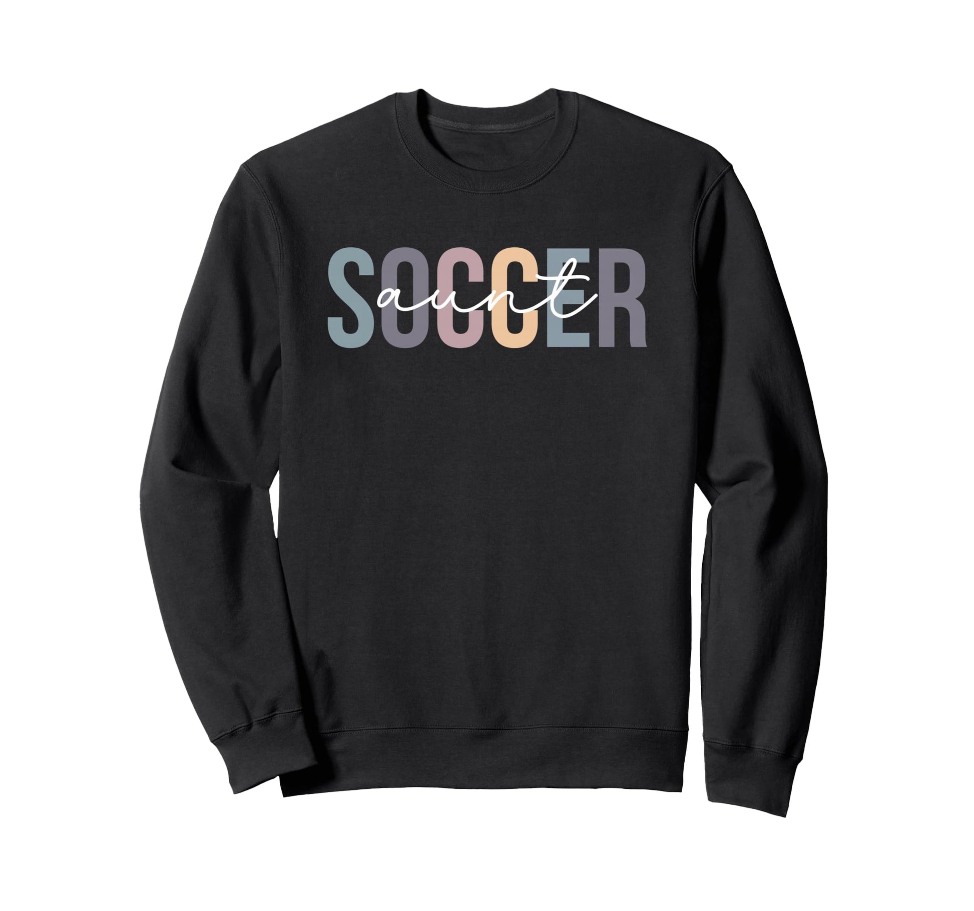 Soccer Aunt Boho Aunt Soccer Player Sweatshirt - Graphic Print Men Women - T-Shirt, Sweatshirt, Hoodie