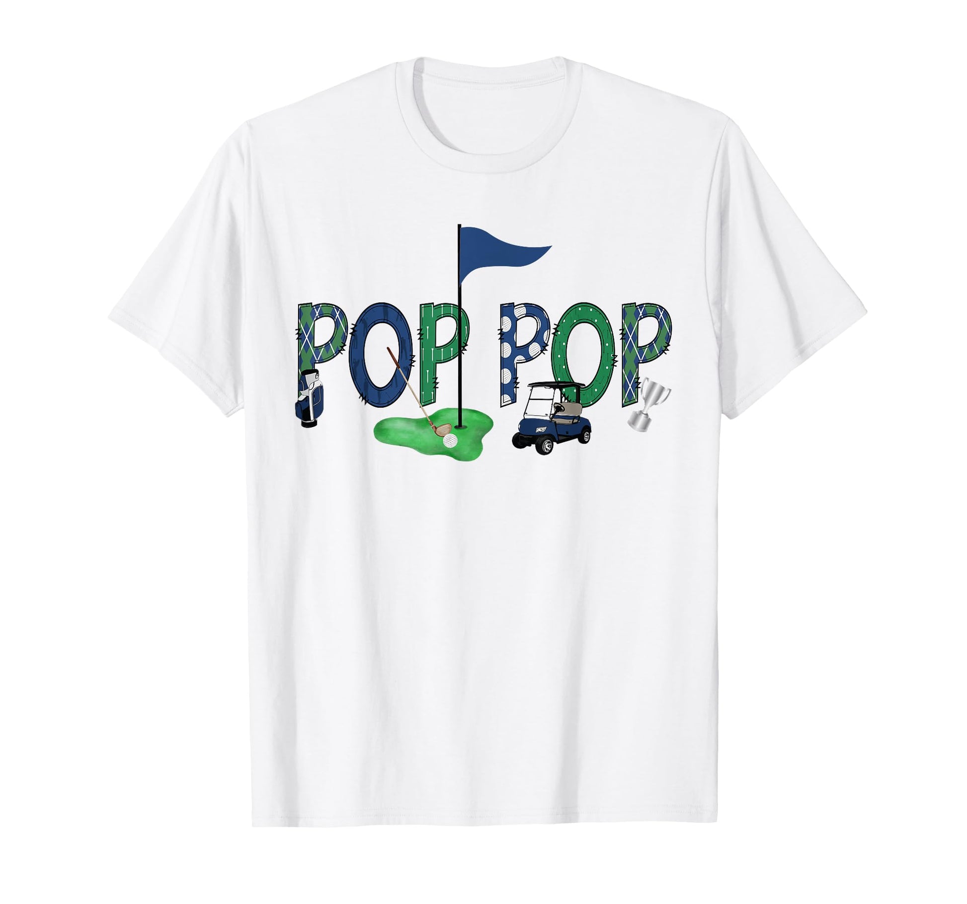 Pop Pop Birthday Hole One Golf Sport T-Shirt - Unique Graphic Unisex - T-Shirt, Sweatshirt, Hoodie