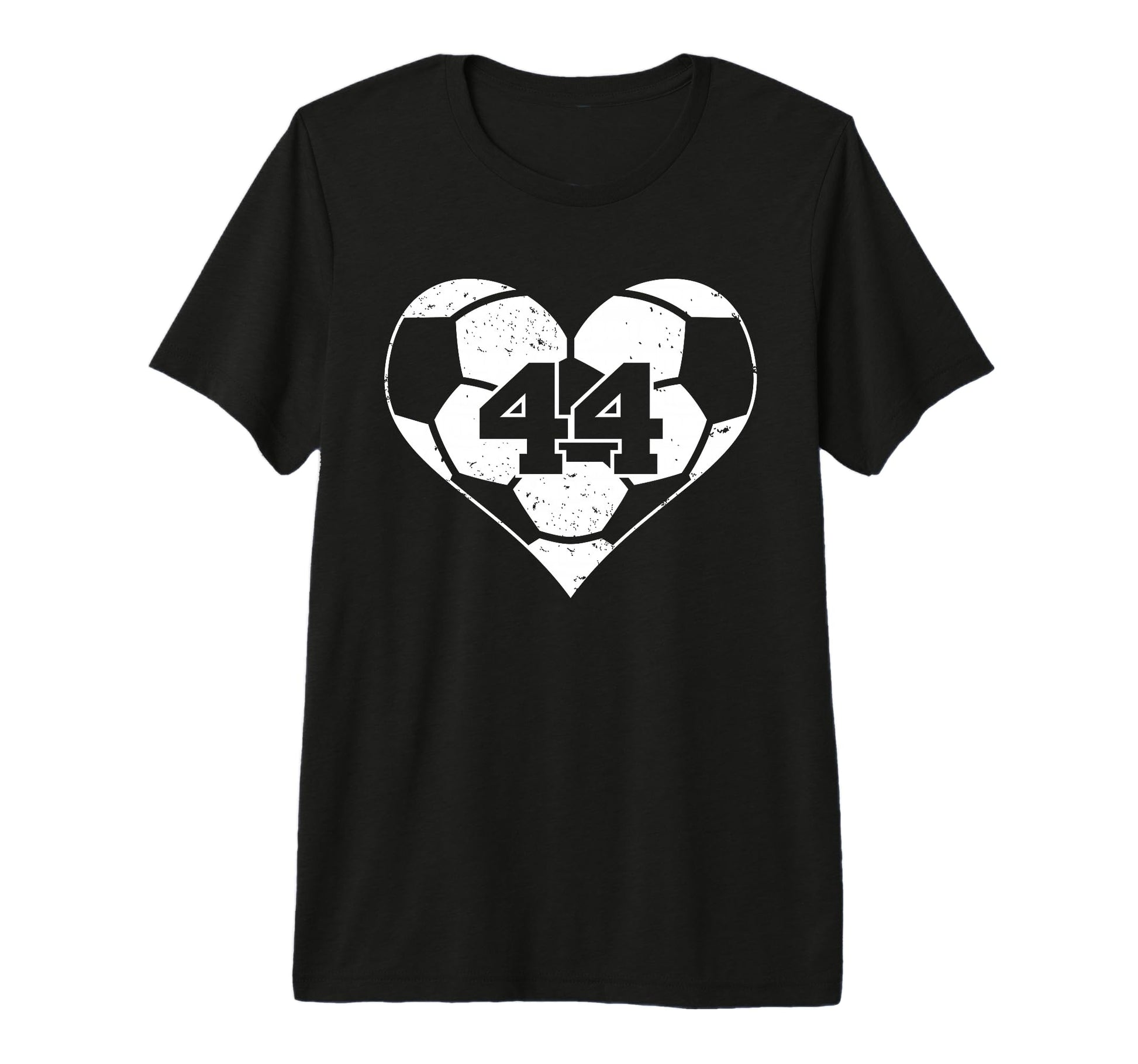 Soccer Heart Number 44 Jersey Sports Fan T-Shirt - Streetwear Style Unisex - T-Shirt, Sweatshirt, Hoodie