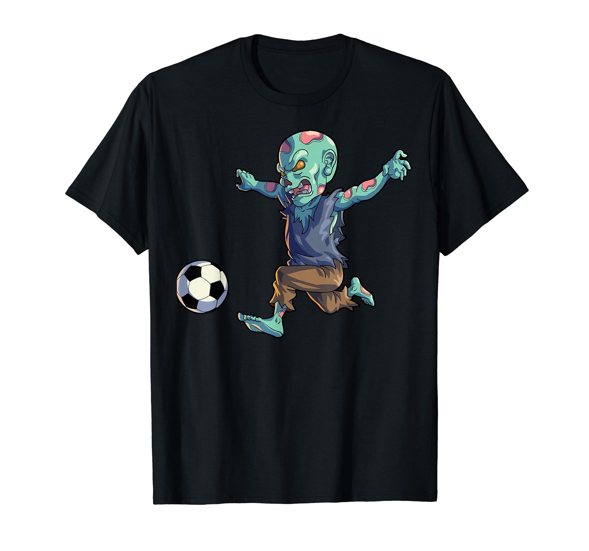 Soccer Zombie Halloween Soccer T-Shirt - Novelty Apparel Men Women - T-Shirt, Sweatshirt, Hoodie