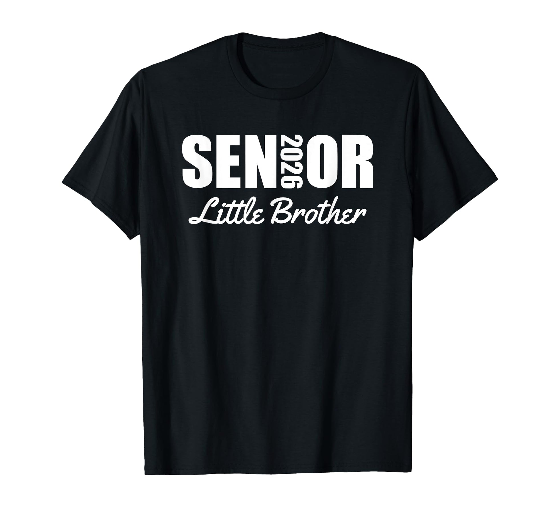 2026 Senior Little Brother Senior T-Shirt - Aesthetic Graphic for Adults - T-Shirt, Sweatshirt, Hoodie