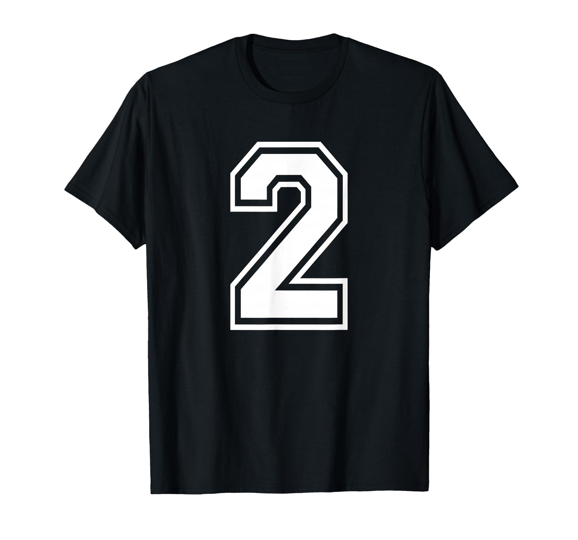 Number 2 Birthday Numbered Uniform T-Shirt - Custom Art Print for Adults - T-Shirt, Sweatshirt, Hoodie
