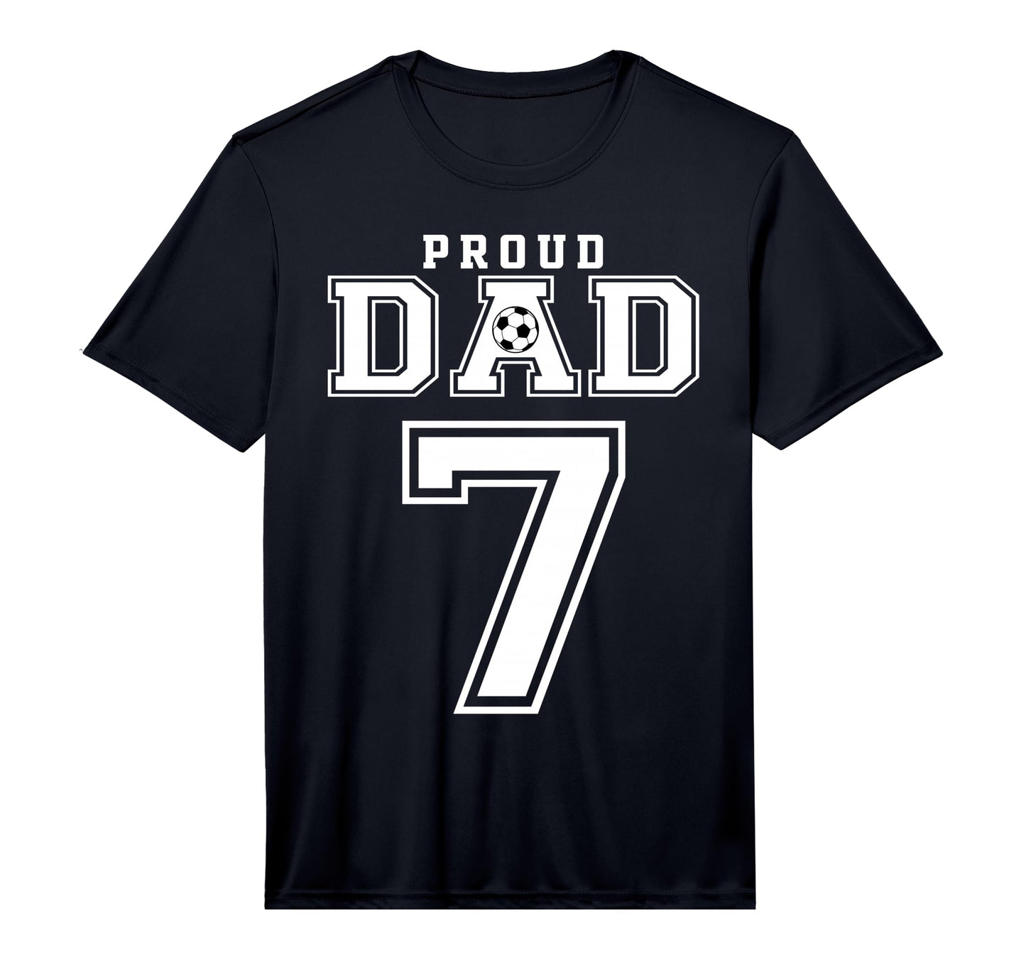 Number 7 Custom Proud Soccer T-Shirt - Fun Novelty Design for Adults - T-Shirt, Sweatshirt, Hoodie