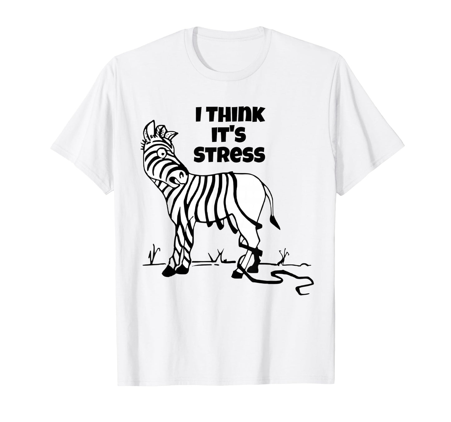 Zebra Stripes I Think Its Stress Falling T-Shirt - Streetwear Style Unisex - T-Shirt, Sweatshirt, Hoodie