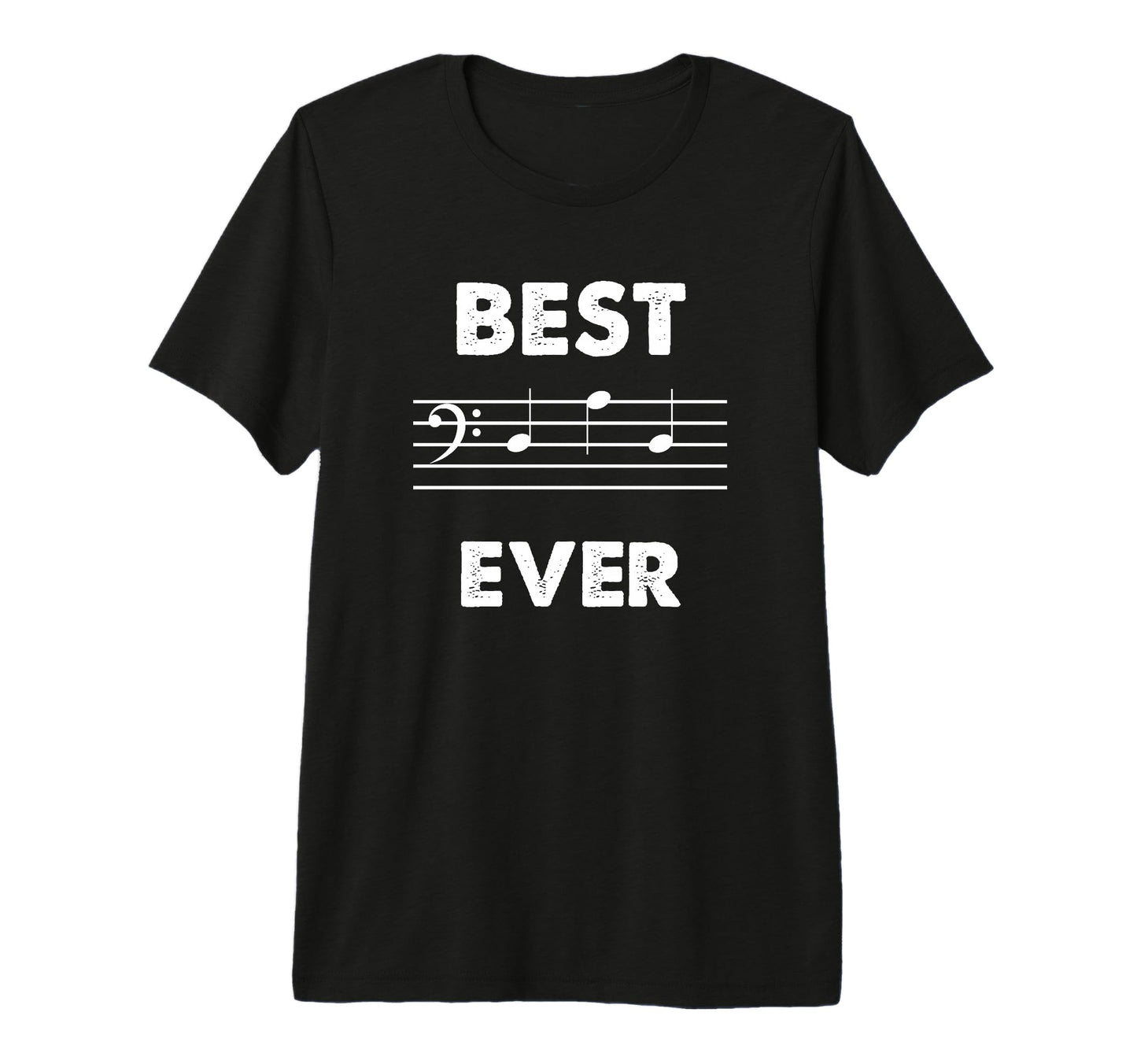 Best Dad Ever Bass Clef Musician Tri T-Shirt - Streetwear Style Men Women - T-Shirt, Sweatshirt, Hoodie