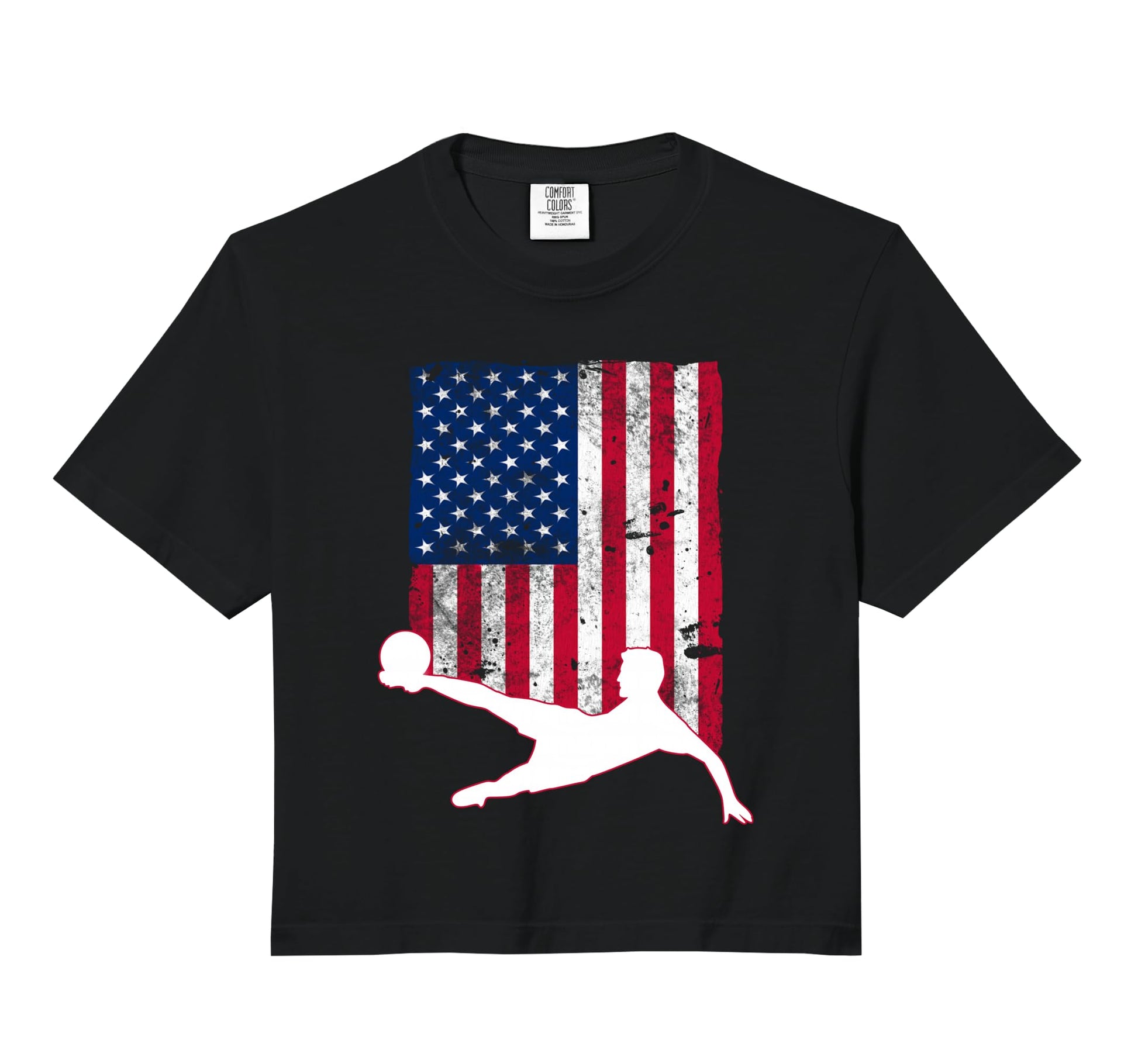 Soccer And U S American Flag Soccer Gifts Hoodie - Custom Art Print Unisex - T-Shirt, Sweatshirt, Hoodie