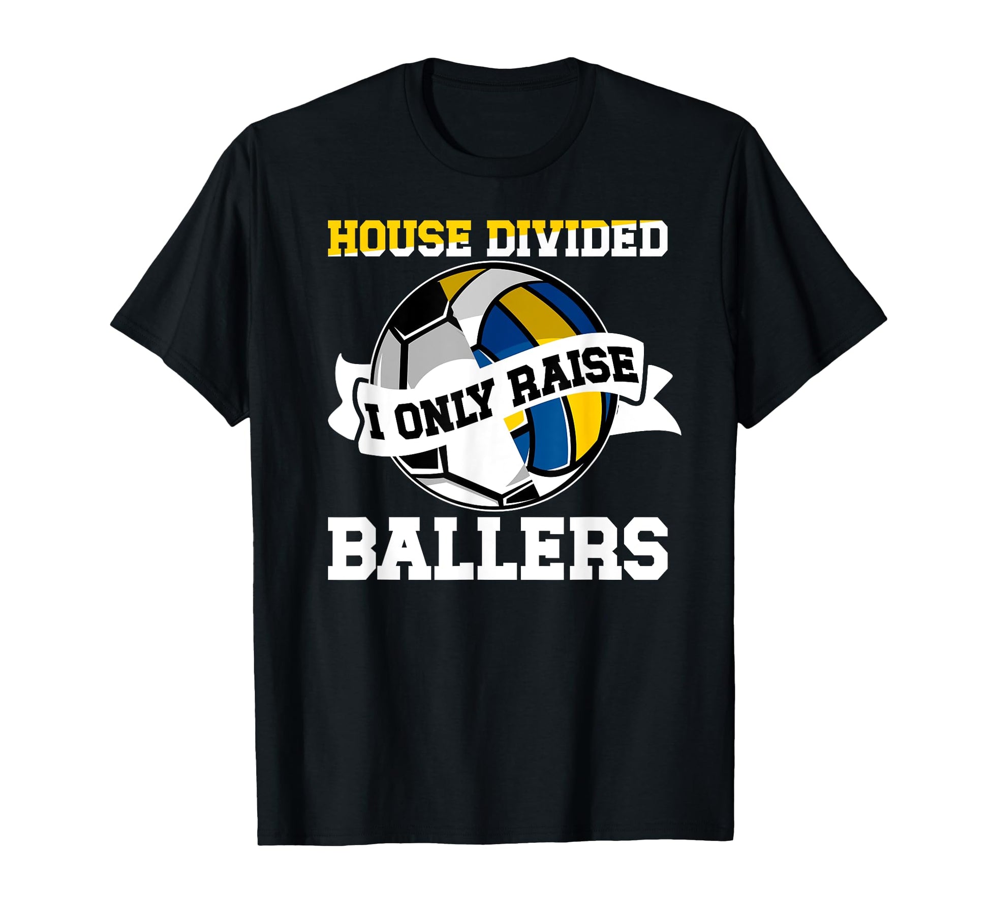 House Divided I Only Raise Ballers T-Shirt - Trendy Graphic for Adults - T-Shirt, Sweatshirt, Hoodie