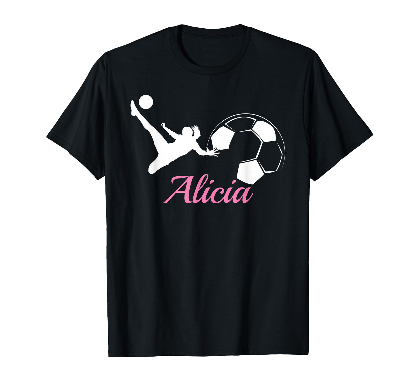 Alicia Name Gift Personalized Soccer T-Shirt - Graphic Print Men Women - T-Shirt, Sweatshirt, Hoodie