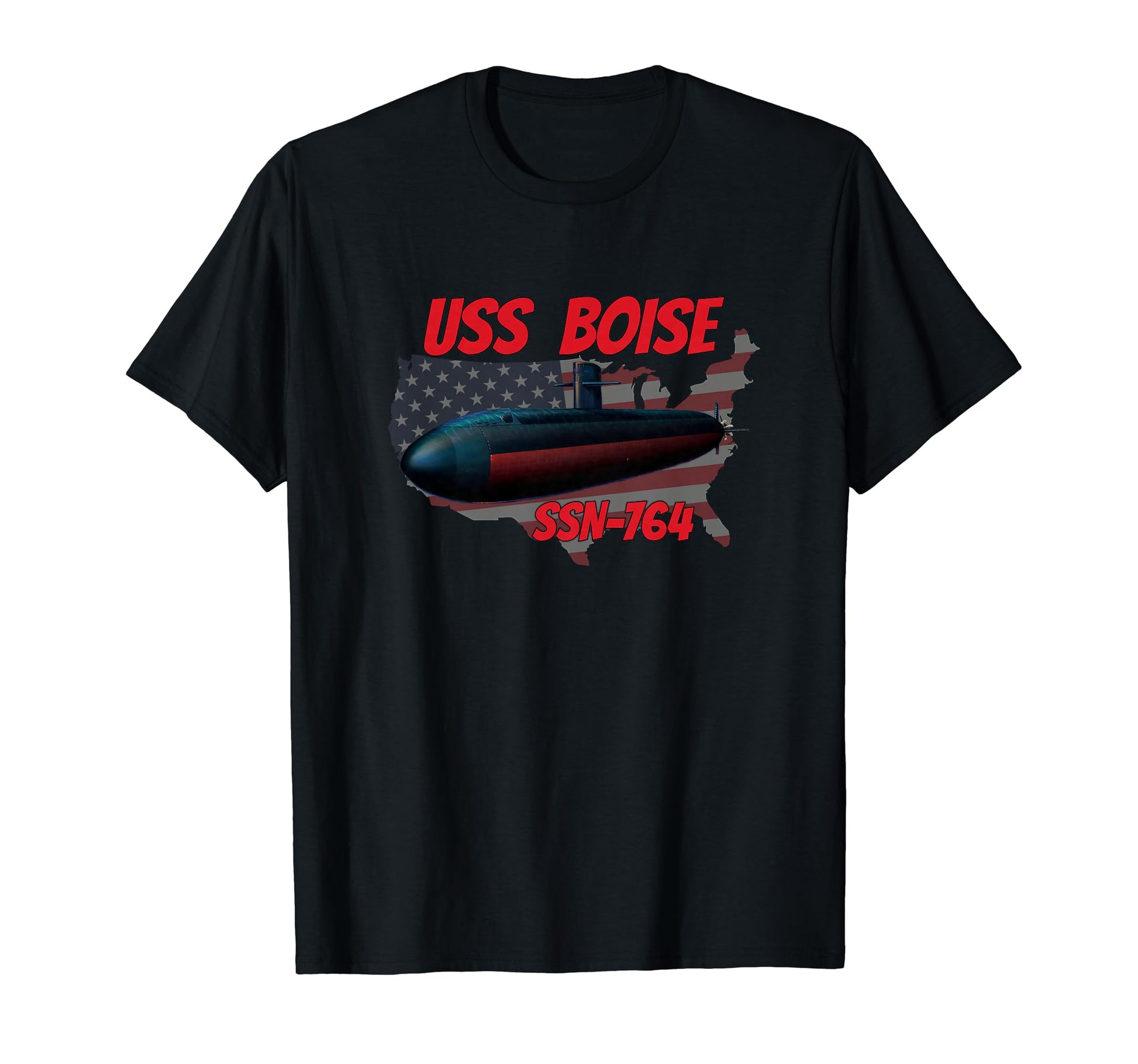 Uss Boise Ssn 764 Submarine Veterans T-Shirt - Novelty Apparel for Adults - T-Shirt, Sweatshirt, Hoodie