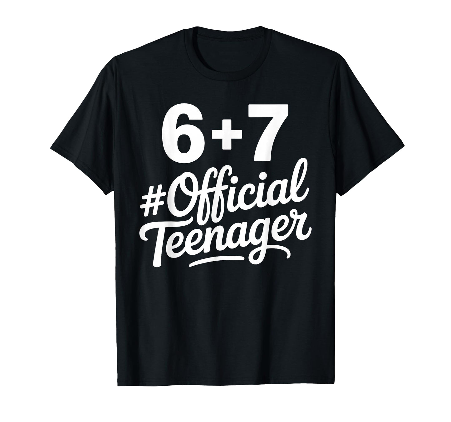 13Th Birthday Art Teenager 13 Year T-Shirt - Fun Novelty Design for Adults - T-Shirt, Sweatshirt, Hoodie