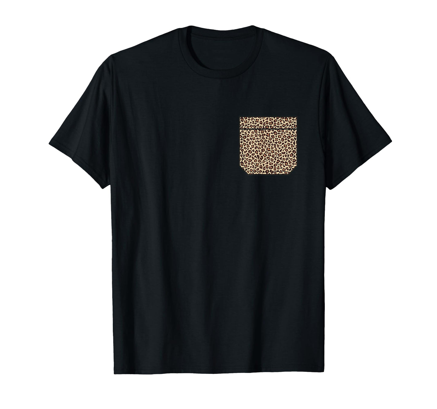 Leopard Spot Faux Pocket Cheetah Wild T-Shirt - Streetwear Style Men Women - T-Shirt, Sweatshirt, Hoodie