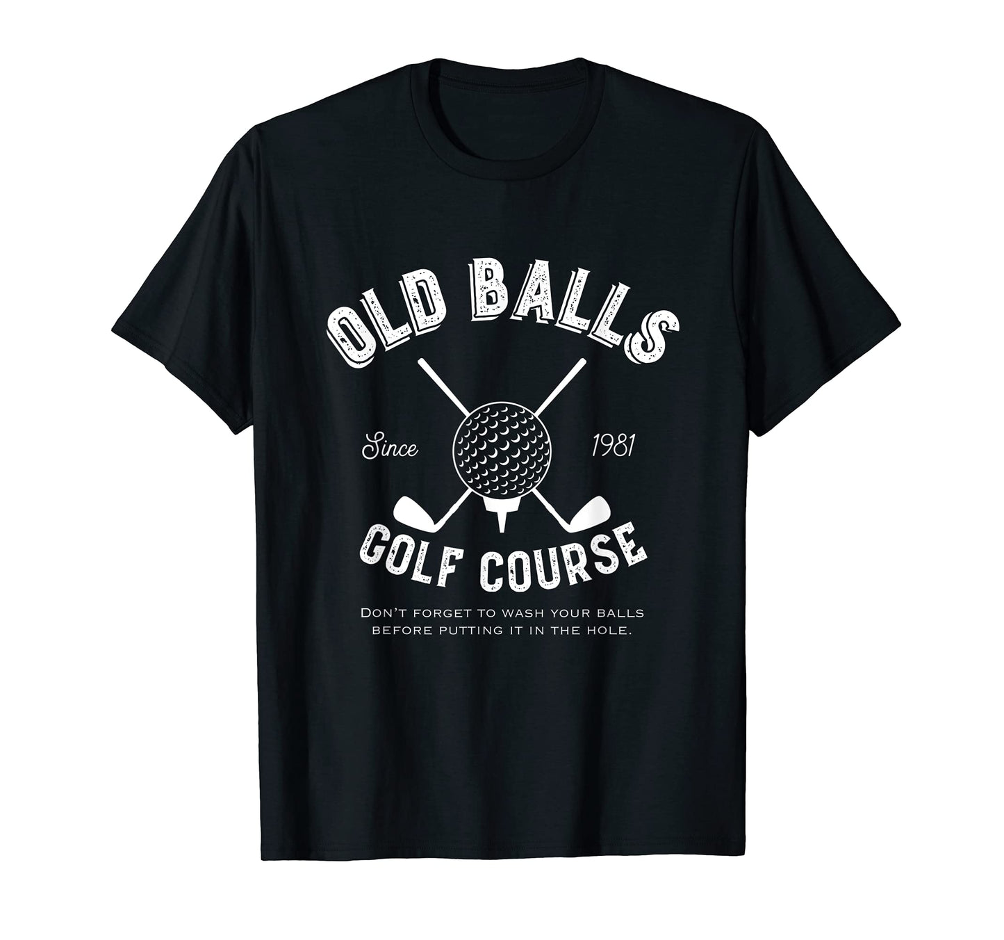 Mens Golf Birthday 40Th Old Balls Club T-Shirt - Trendy Graphic for Adults - T-Shirt, Sweatshirt, Hoodie