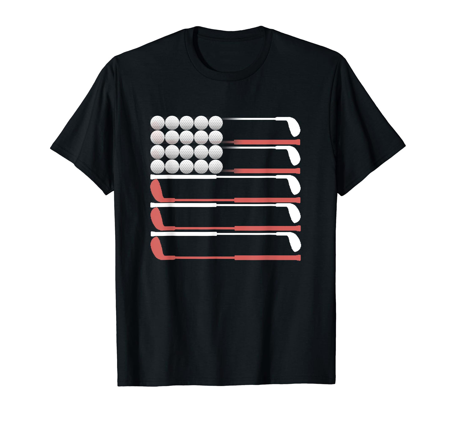 Golf American Flag Golf Dad And T-Shirt - Novelty Apparel for Adults - T-Shirt, Sweatshirt, Hoodie