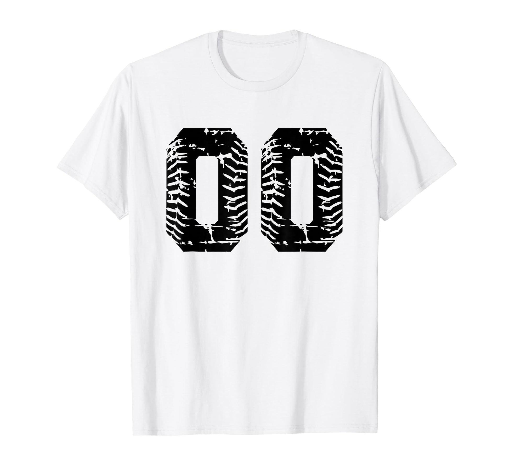 Baseball Softball Number 00 T-Shirt - Custom Art Print for Adults - T-Shirt, Sweatshirt, Hoodie