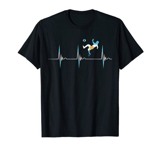 Argentina Flag Heartbeat Ekg Pulse T-Shirt - Streetwear Style Men Women - T-Shirt, Sweatshirt, Hoodie