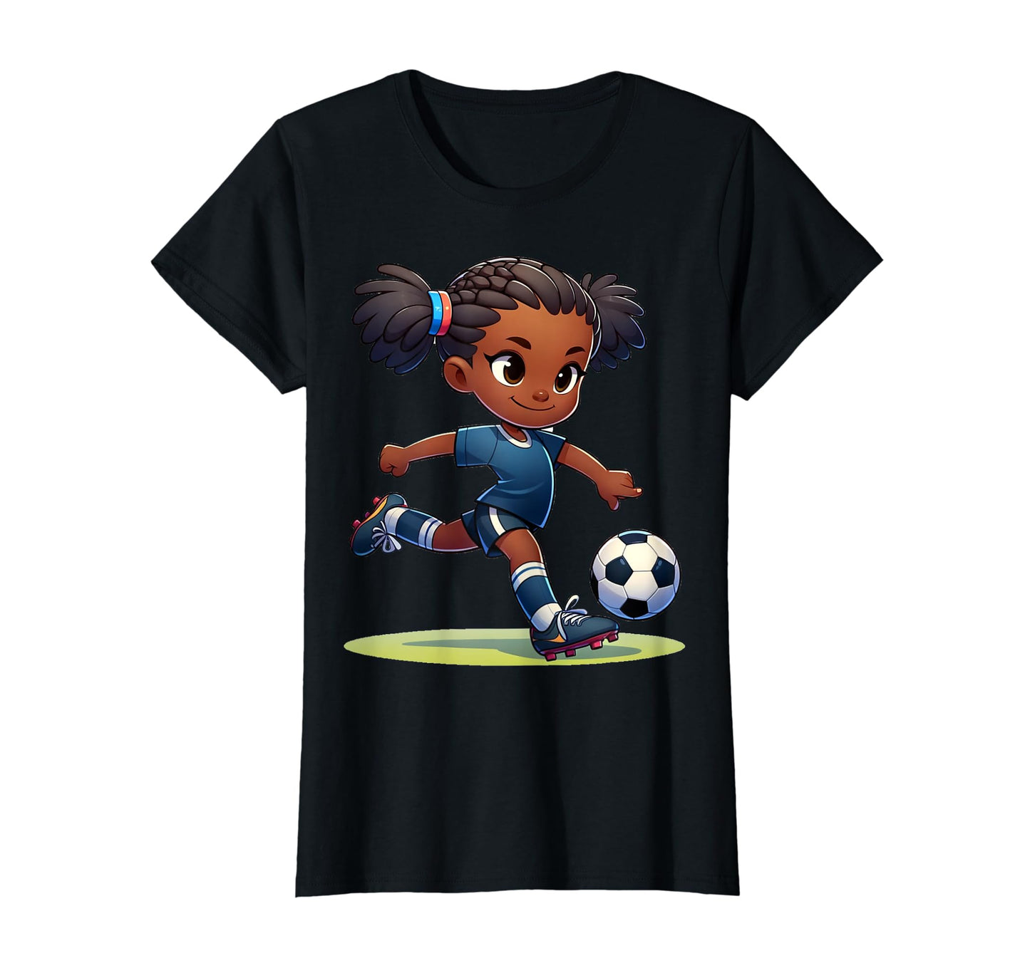 Black Soccer T-Shirt - Graphic Print Men Women - T-Shirt, Sweatshirt, Hoodie