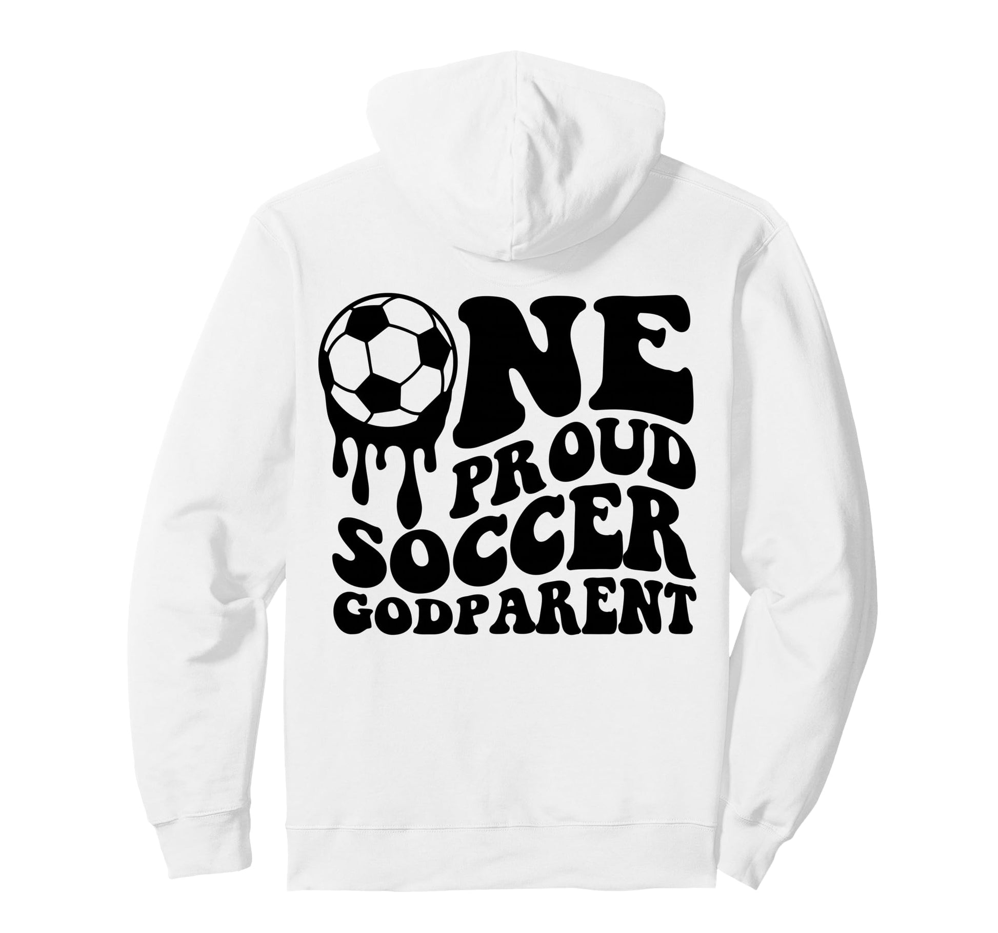 Proud Soccer Godparent Soccer Ball Hoodie - Aesthetic Graphic for Adults - T-Shirt, Sweatshirt, Hoodie