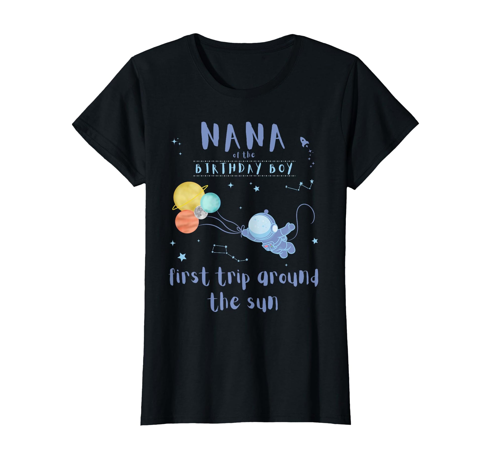 Nana 1St Birthday First Trip Around T-Shirt - Custom Art Print Men Women - T-Shirt, Sweatshirt, Hoodie