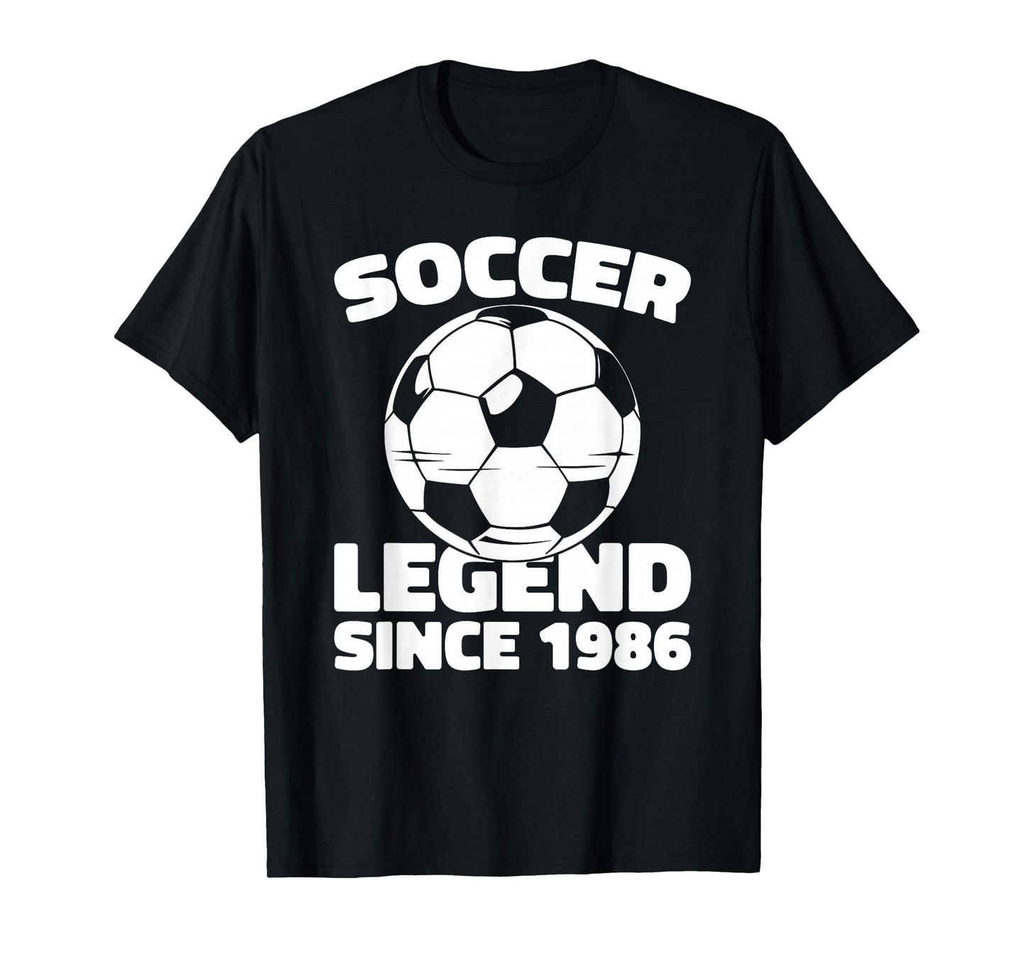Born 1986 Player Team Sports Soccer T-Shirt - Minimalist Print for Adults - T-Shirt, Sweatshirt, Hoodie