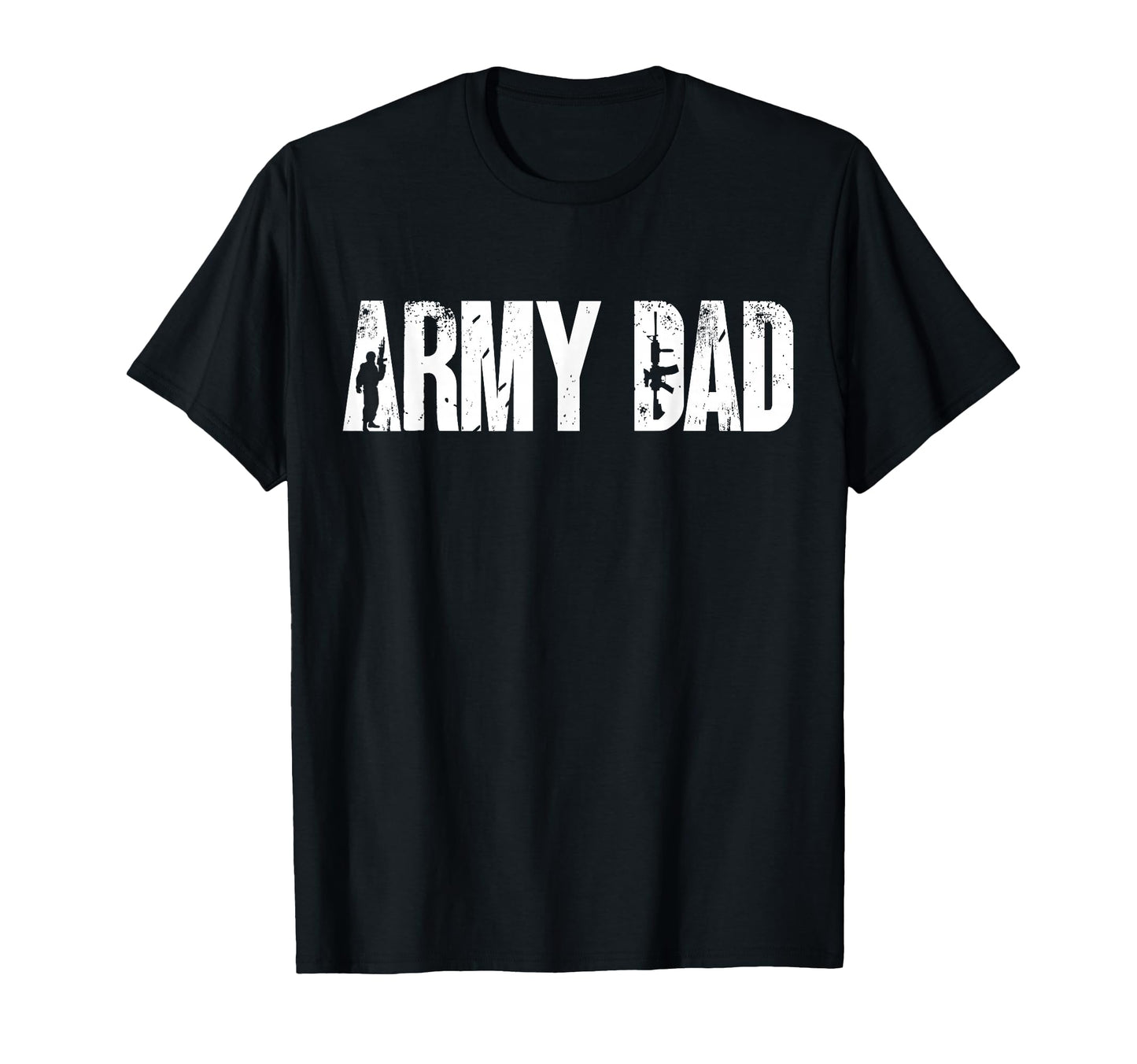Army Dad Military Typography T-Shirt - Trendy Graphic for Adults - T-Shirt, Sweatshirt, Hoodie
