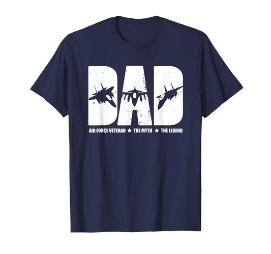 Air Force Vet Dad Proud Military Veteran T-Shirt - Novelty Apparel Unisex - T-Shirt, Sweatshirt, Hoodie