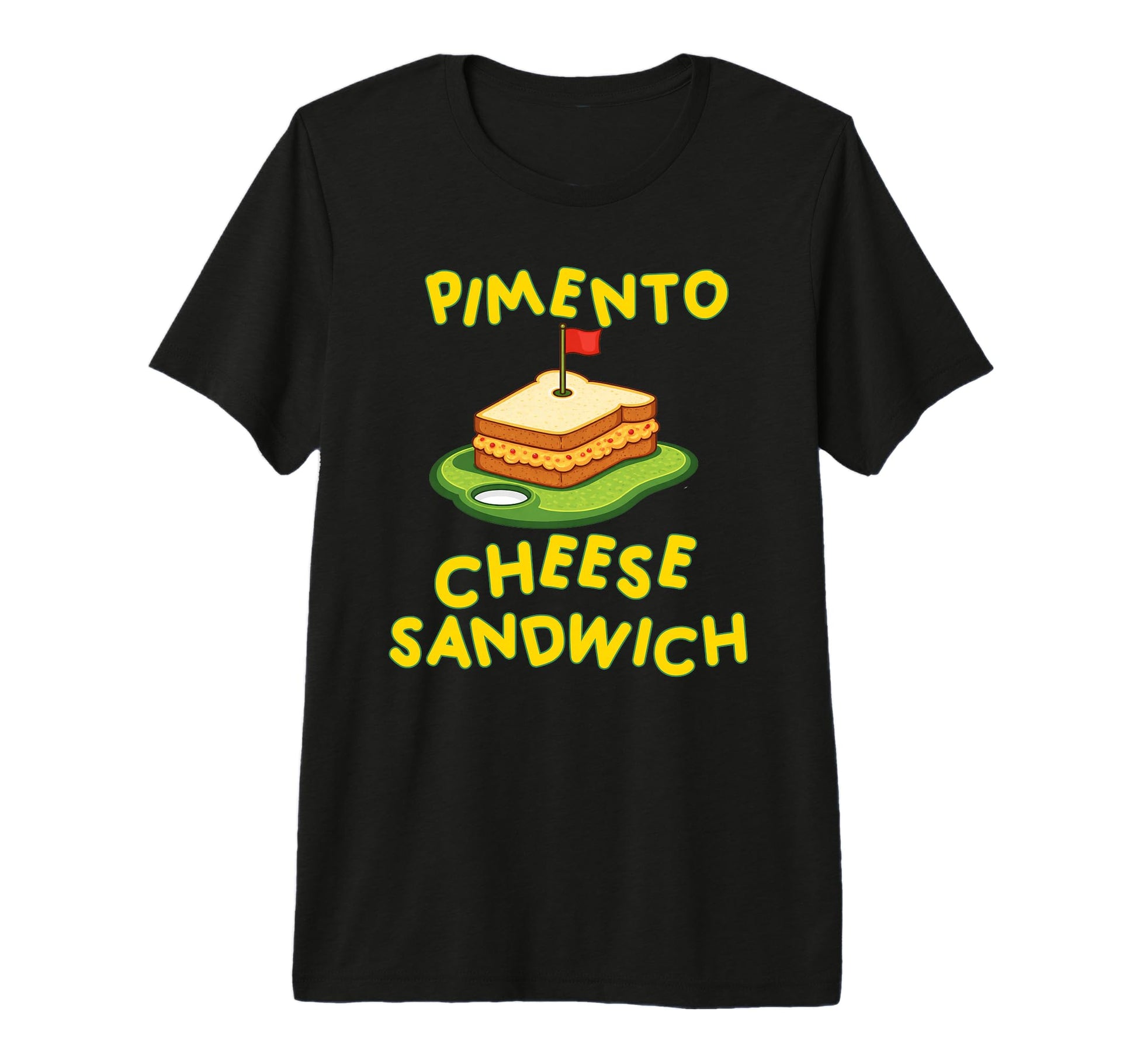 Pimento Cheese Sandwich Golf Dad T-Shirt - Custom Art Print for Adults - T-Shirt, Sweatshirt, Hoodie