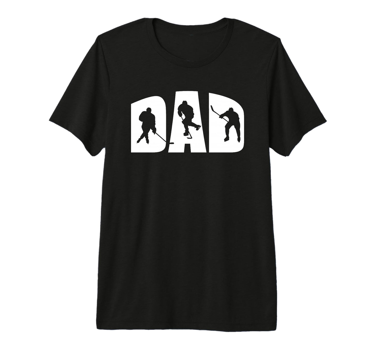 Mens Ice Hockey Dad Hockey Player T-Shirt - Casual Everyday Wear Men Women - T-Shirt, Sweatshirt, Hoodie