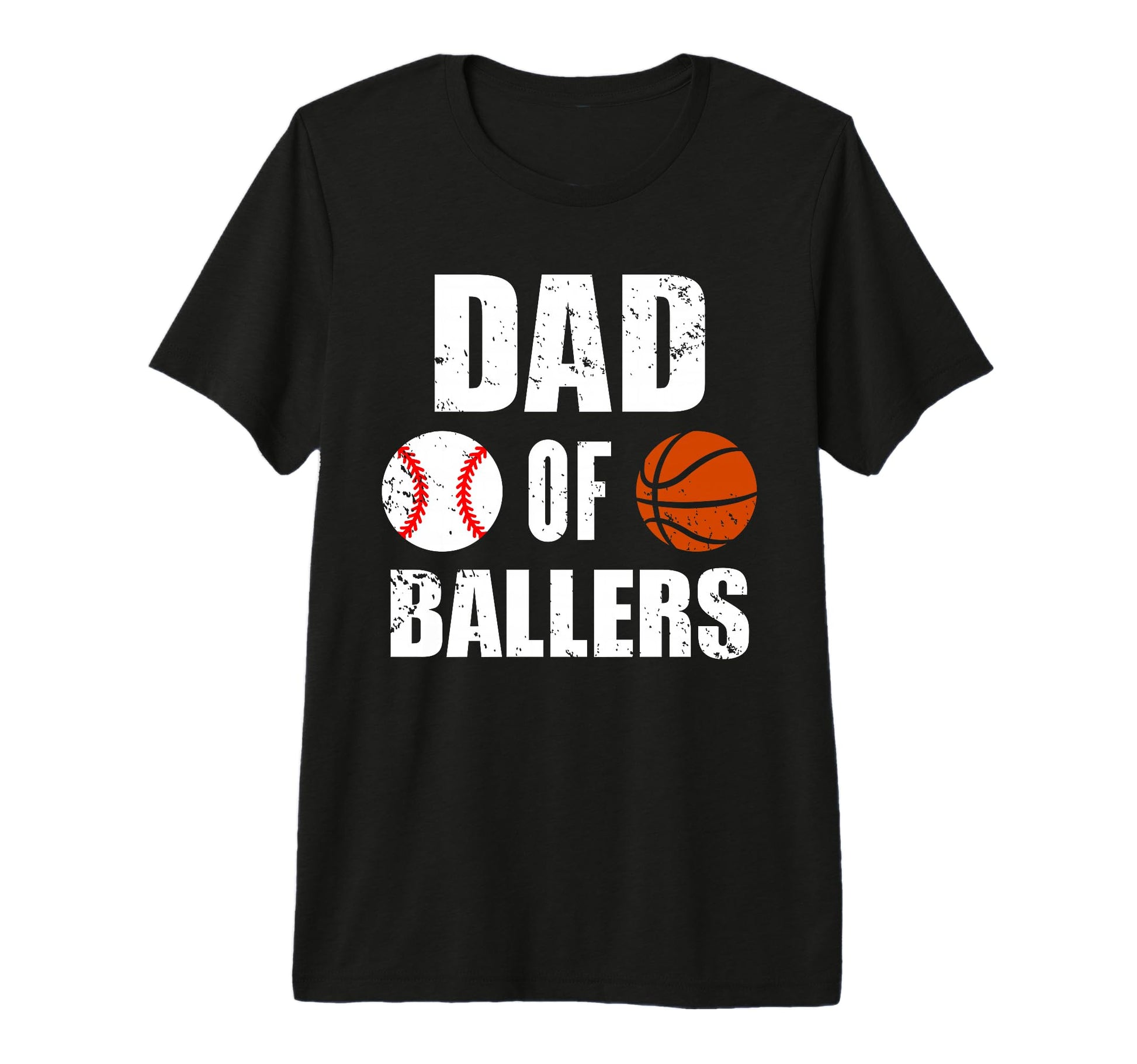 Mens Dad Ballers Funny Baseball T-Shirt - Graphic Print Men Women - T-Shirt, Sweatshirt, Hoodie