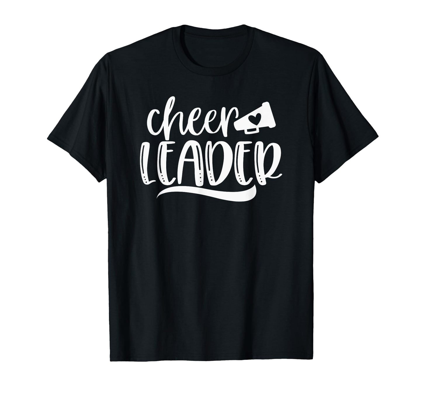 Womens Cheerleader Cheer Megaphone Heart T-Shirt - Aesthetic Graphic Unisex - T-Shirt, Sweatshirt, Hoodie