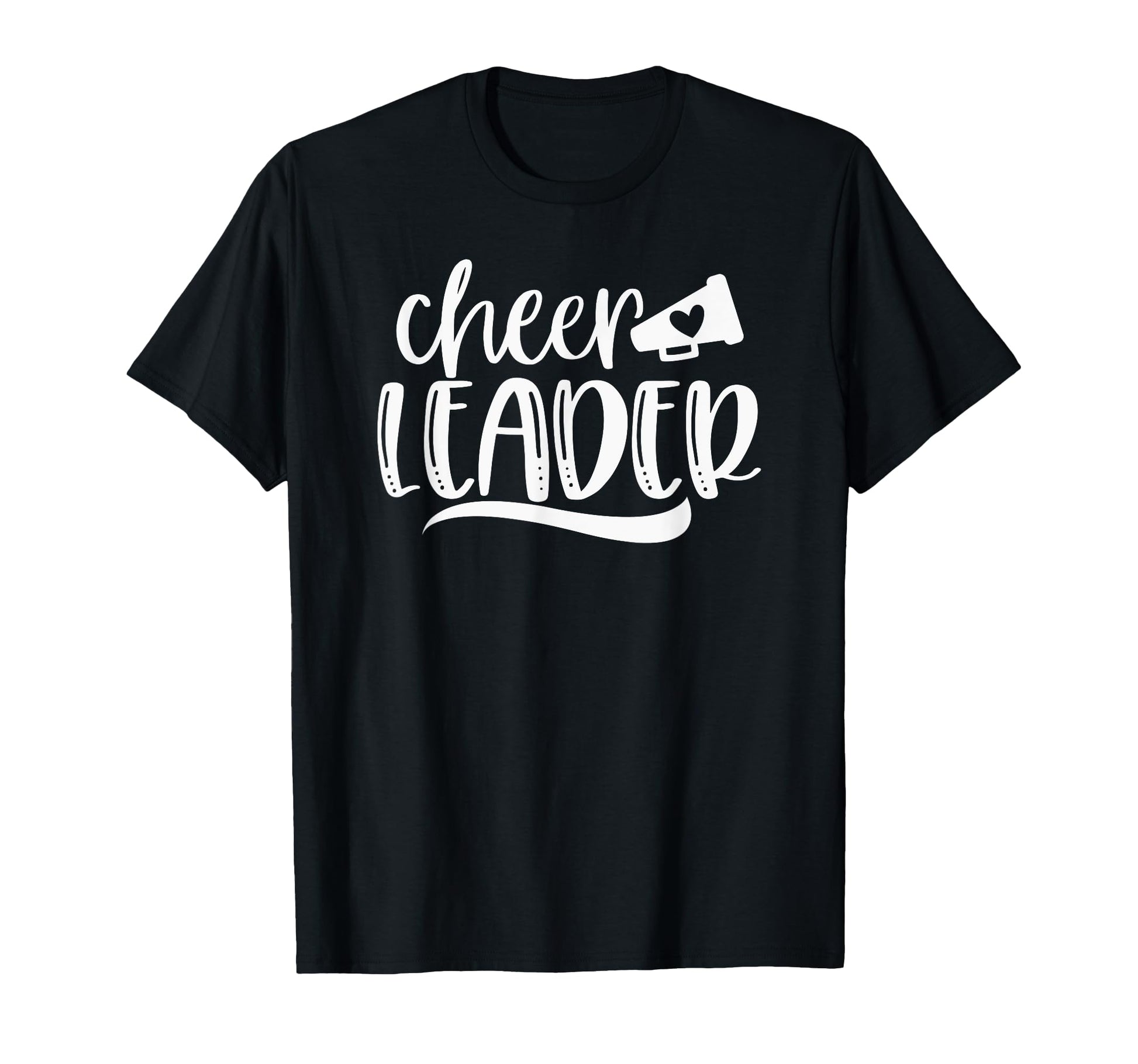 Womens Cheerleader Cheer Megaphone Heart T-Shirt - Aesthetic Graphic Unisex - T-Shirt, Sweatshirt, Hoodie