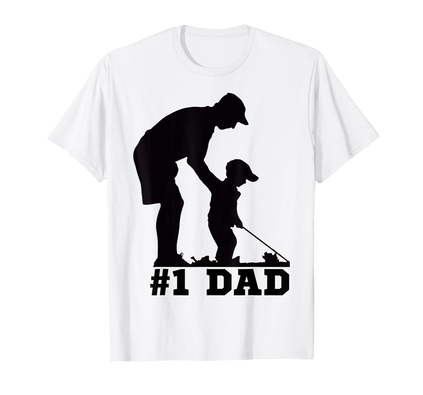 1 Dad Golfing Golf Fathers Day Father T-Shirt - Novelty Apparel Men Women - T-Shirt, Sweatshirt, Hoodie