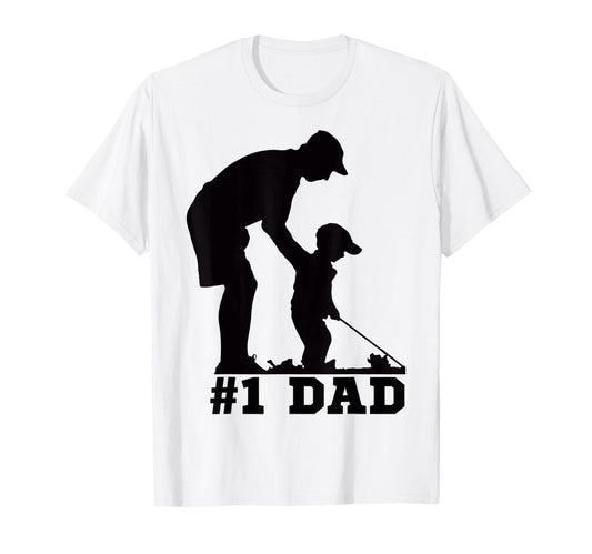 1 Dad Golfing Golf Fathers Day Father T-Shirt - Novelty Apparel Men Women - T-Shirt, Sweatshirt, Hoodie
