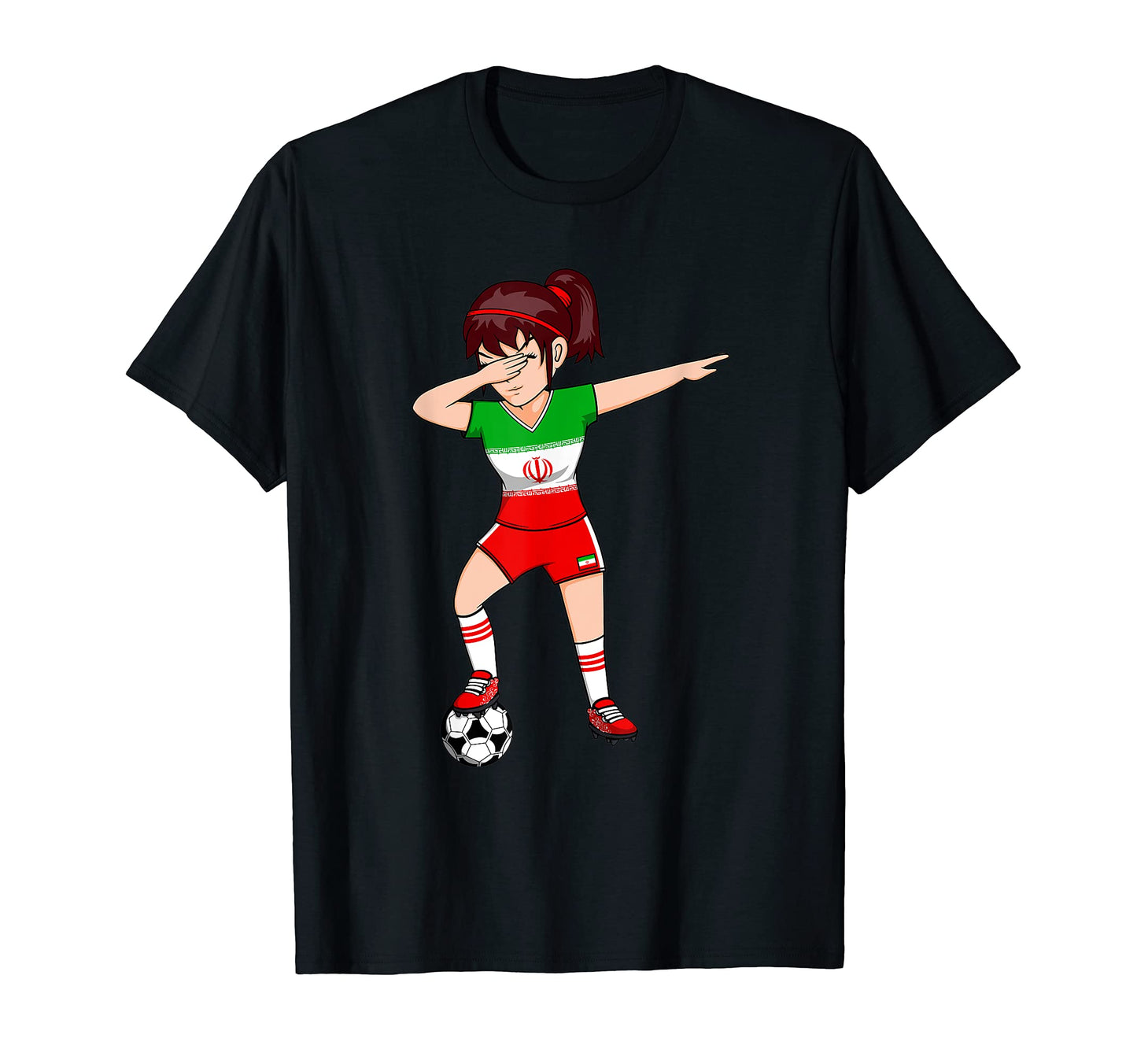 Dabbing Soccer Iran Jersey Iranian T-Shirt - Minimalist Print for Adults - T-Shirt, Sweatshirt, Hoodie