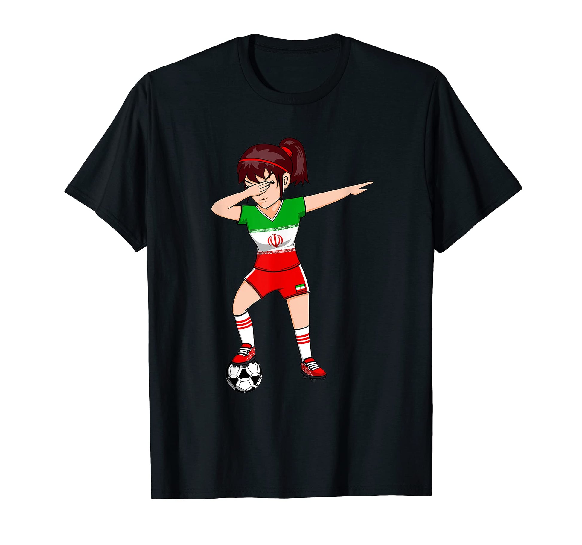Dabbing Soccer Iran Jersey Iranian T-Shirt - Minimalist Print for Adults - T-Shirt, Sweatshirt, Hoodie