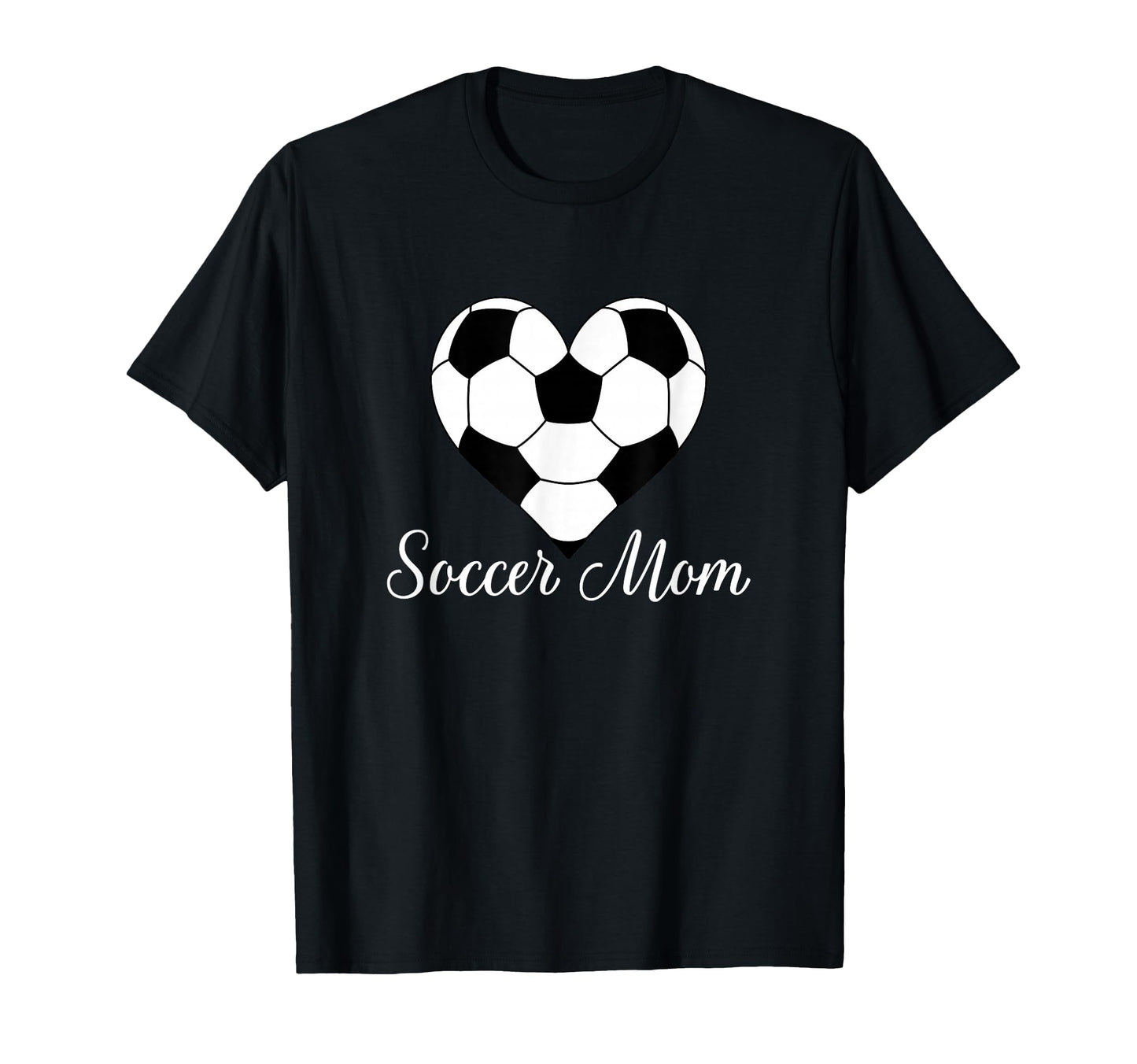 Soccer Mom Heart Soccer Ball Funny Soccer T-Shirt - Trendy Graphic Unisex - T-Shirt, Sweatshirt, Hoodie