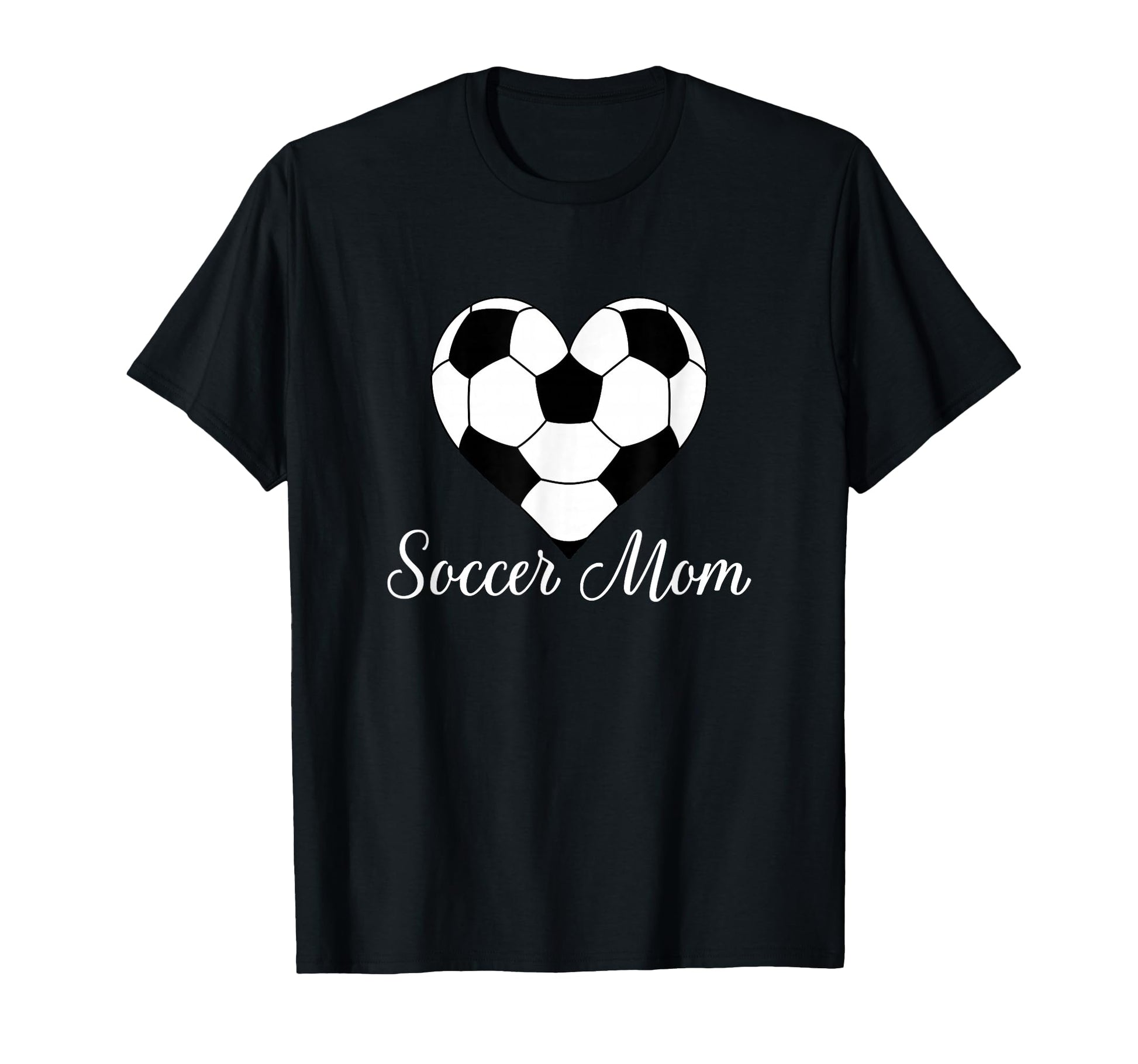 Soccer Mom Heart Soccer Ball Funny Soccer T-Shirt - Trendy Graphic Unisex - T-Shirt, Sweatshirt, Hoodie