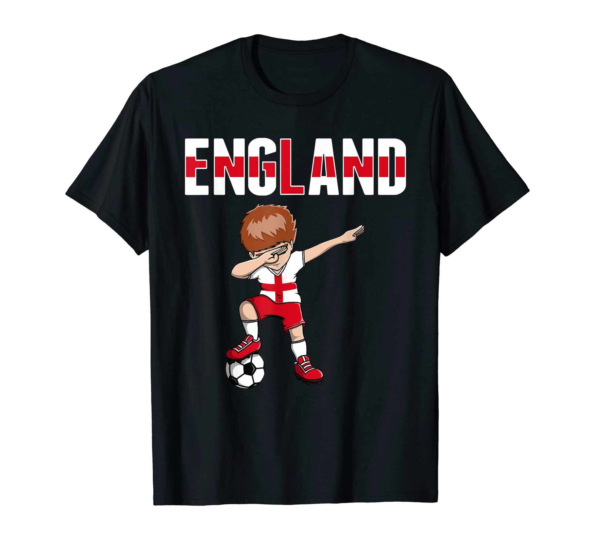 Dabbing Soccer England Soccer T-Shirt - Casual Everyday Wear for Adults - T-Shirt, Sweatshirt, Hoodie