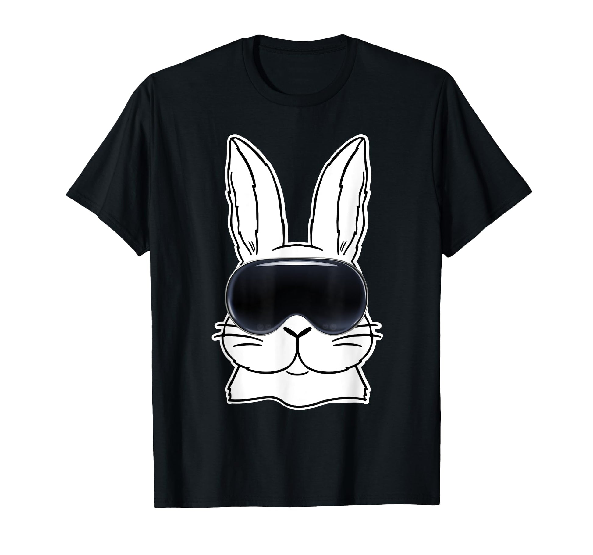 Happy Bunny Vr Glasses Metaver Easter Day T-Shirt - Unique Graphic Unisex - T-Shirt, Sweatshirt, Hoodie
