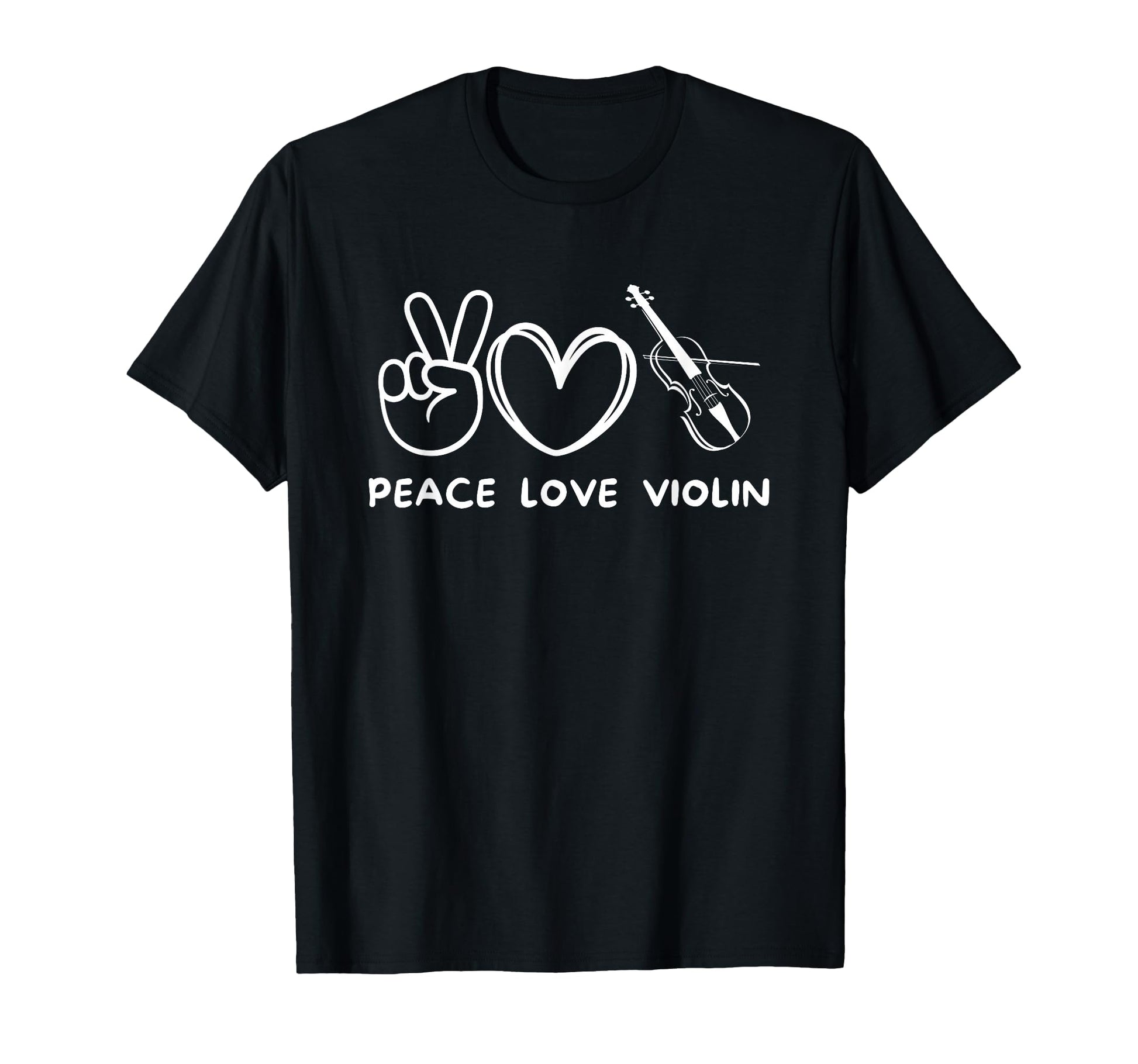 Peace Love Violin Violin Lover Violin T-Shirt - Trendy Graphic Men Women - T-Shirt, Sweatshirt, Hoodie