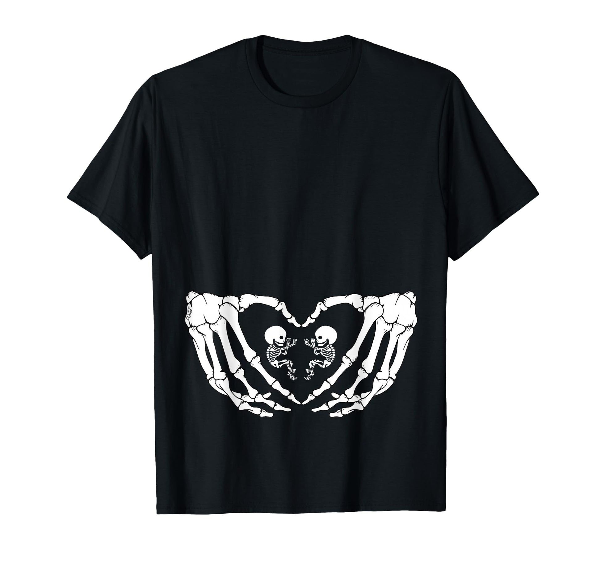Halloween Xray Pregnancy Tops T-Shirt - Novelty Apparel for Adults - T-Shirt, Sweatshirt, Hoodie