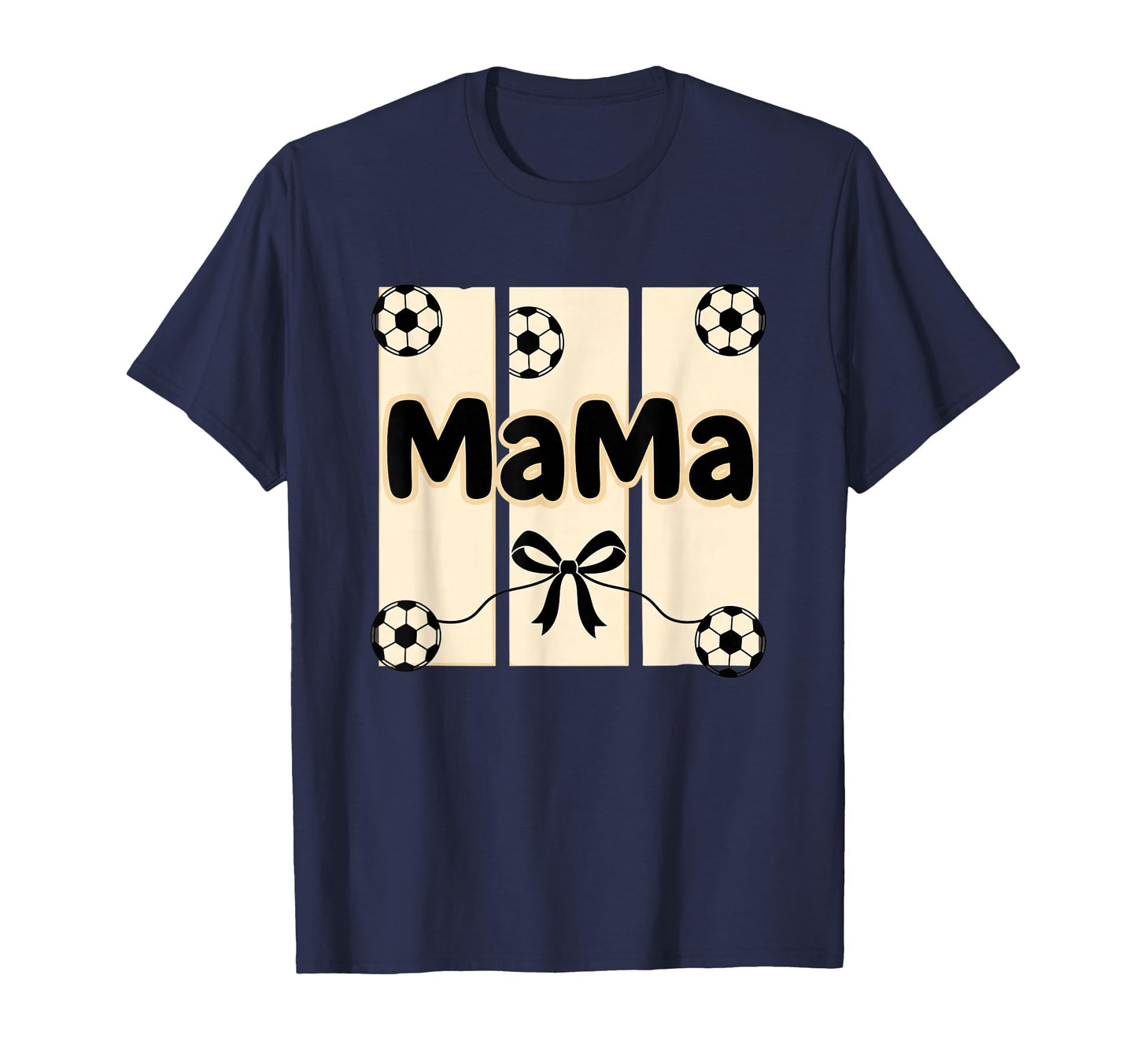 Mama Soccer Mom Ribbon Ball T-Shirt - Casual Everyday Wear Men Women - T-Shirt, Sweatshirt, Hoodie