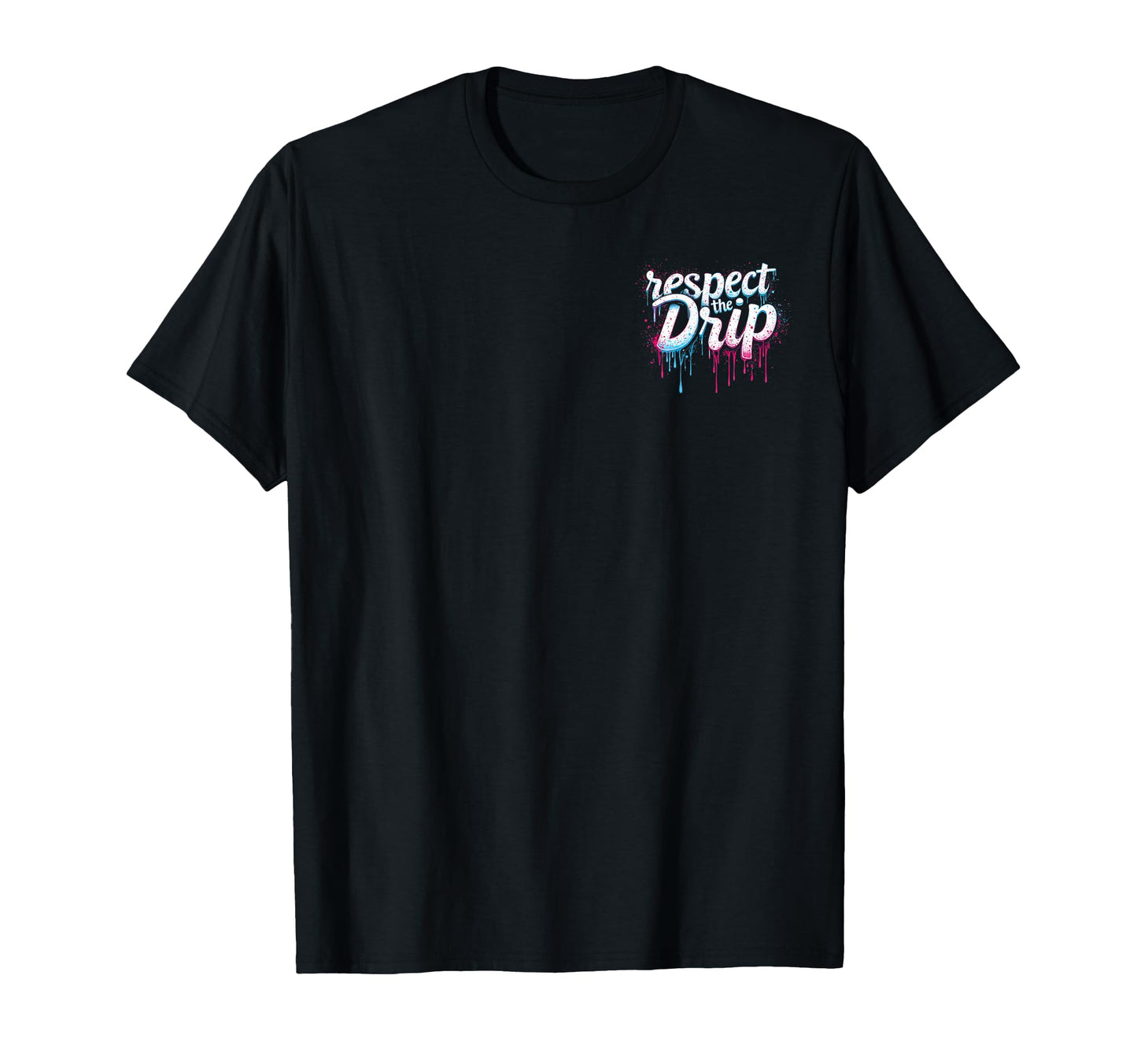 Baseball Drip Ice Cream Respect Drip T-Shirt - Minimalist Print for Adults - T-Shirt, Sweatshirt, Hoodie