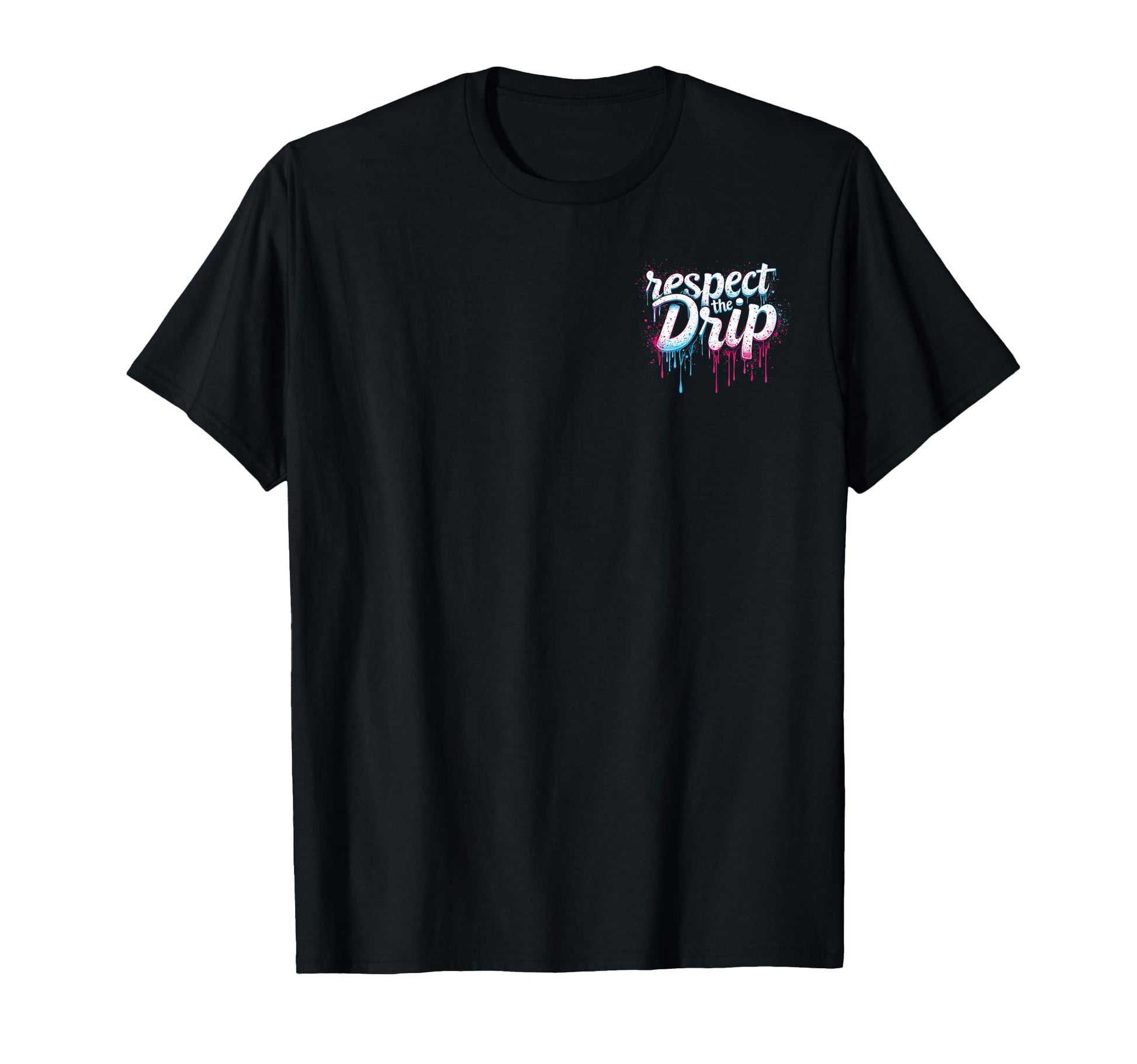 Baseball Drip Ice Cream Respect Drip T-Shirt - Minimalist Print for Adults - T-Shirt, Sweatshirt, Hoodie