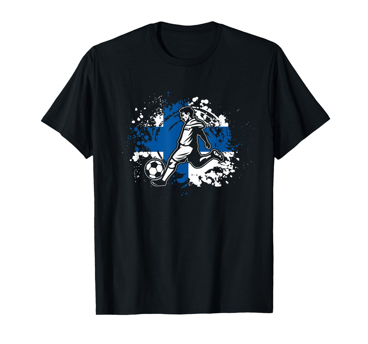 Finland Football Finnish Soccer T-Shirt - Custom Art Print Men Women - T-Shirt, Sweatshirt, Hoodie