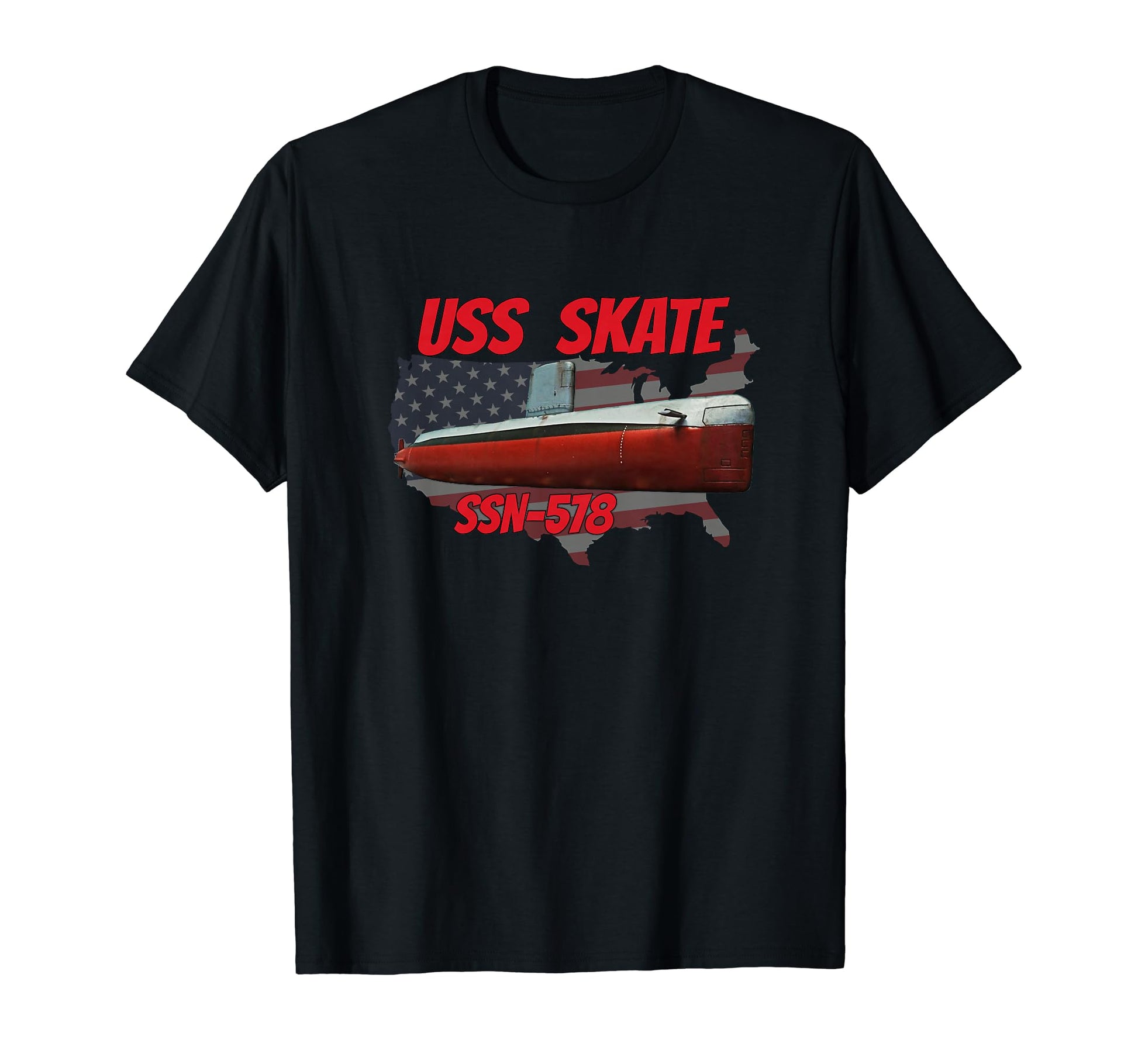 Uss Skate Ssn 578 Submarine Veterans T-Shirt - Trendy Graphic Men Women - T-Shirt, Sweatshirt, Hoodie