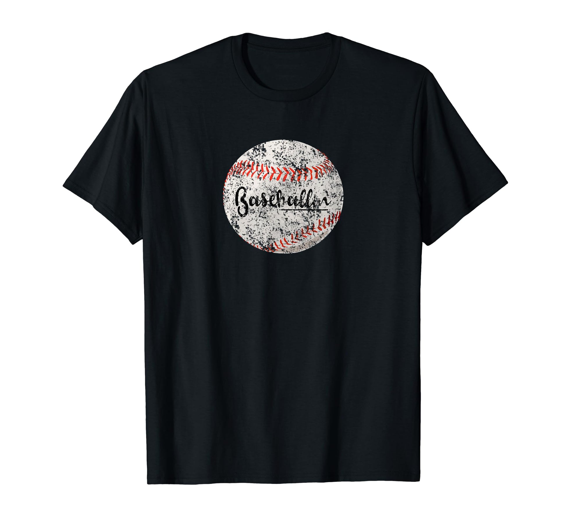 Baseballin Funny Baseball Mom Dad T-Shirt - Aesthetic Graphic for Adults - T-Shirt, Sweatshirt, Hoodie