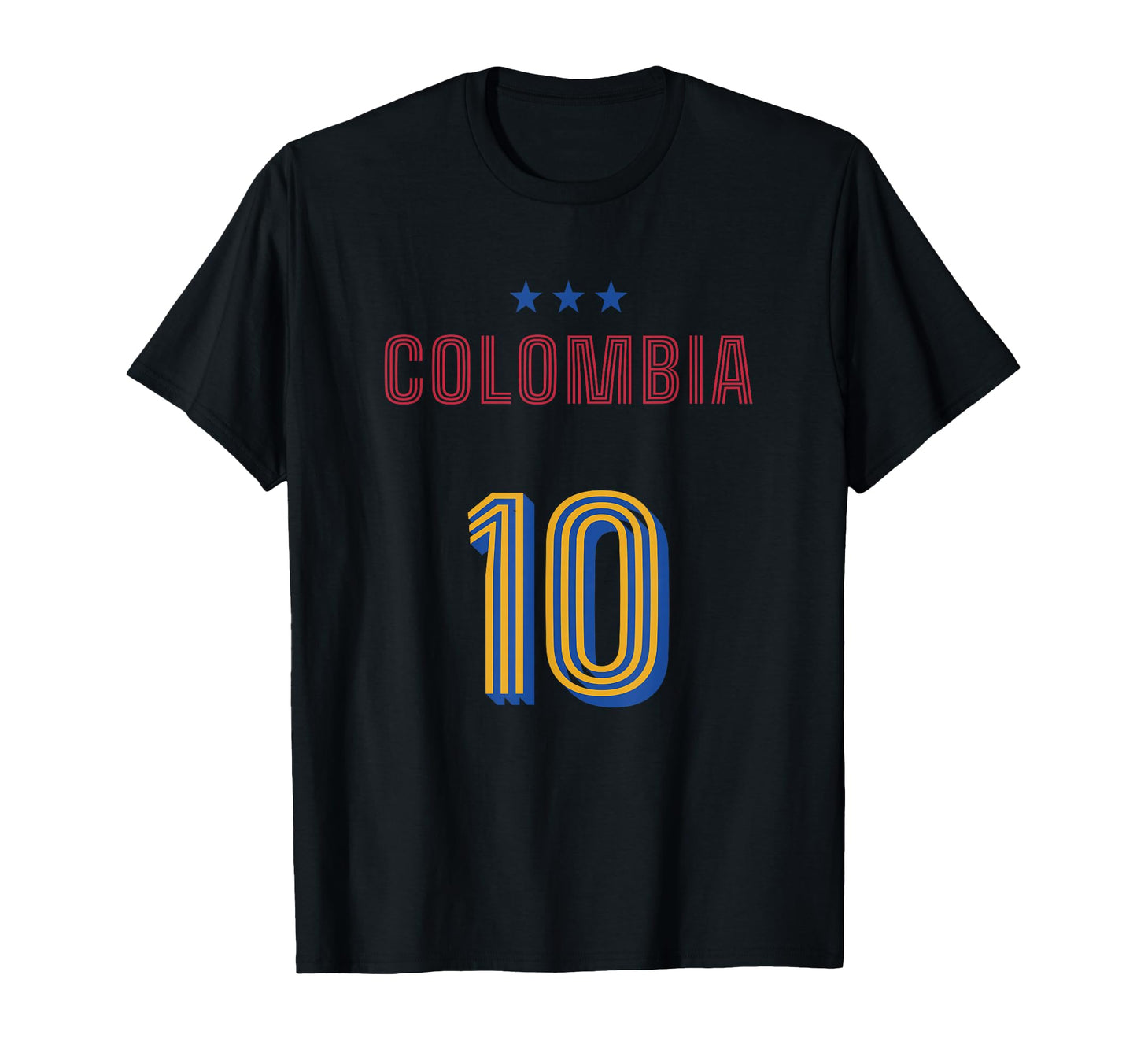 Colombia Soccer 10 Football Game Fan T-Shirt - Unique Graphic for Adults - T-Shirt, Sweatshirt, Hoodie