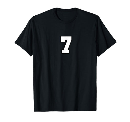 7 Jersey Number Sports Fan T-Shirt - Casual Everyday Wear for Adults - T-Shirt, Sweatshirt, Hoodie