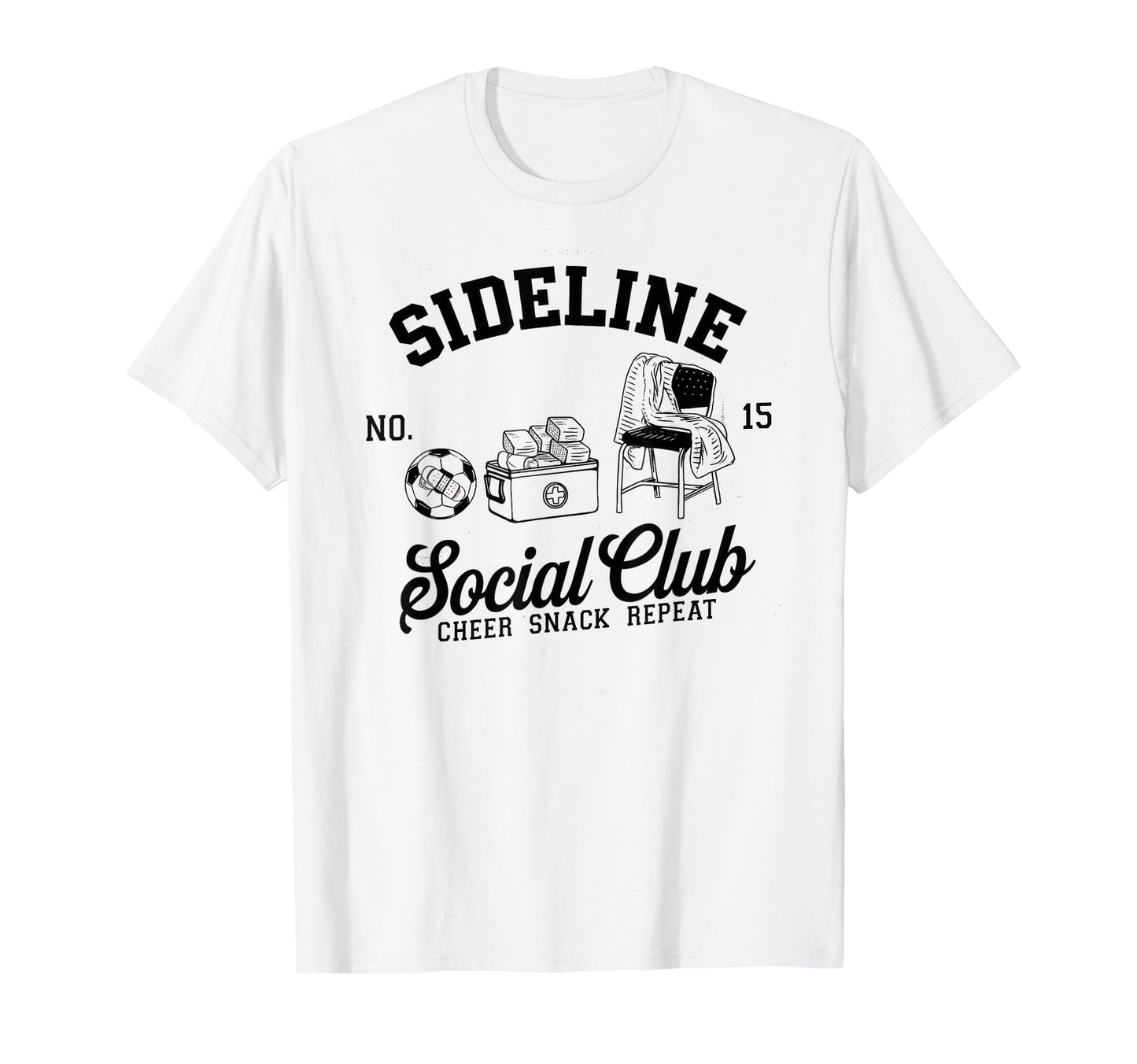 Sideline Social Club Soccer Mom Game Day T-Shirt - Trendy Graphic Men Women - T-Shirt, Sweatshirt, Hoodie