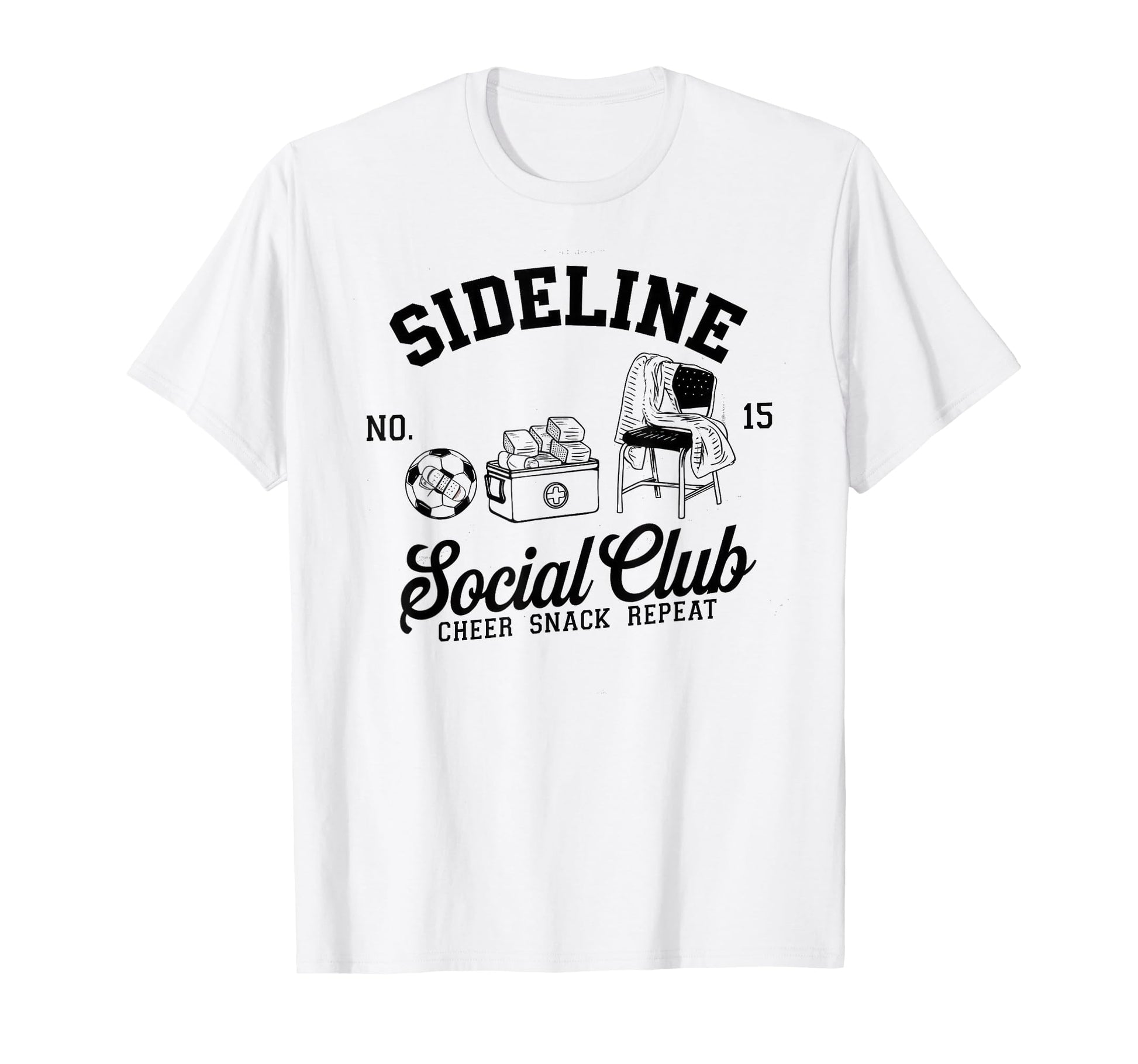Sideline Social Club Soccer Mom Game Day T-Shirt - Trendy Graphic Men Women - T-Shirt, Sweatshirt, Hoodie